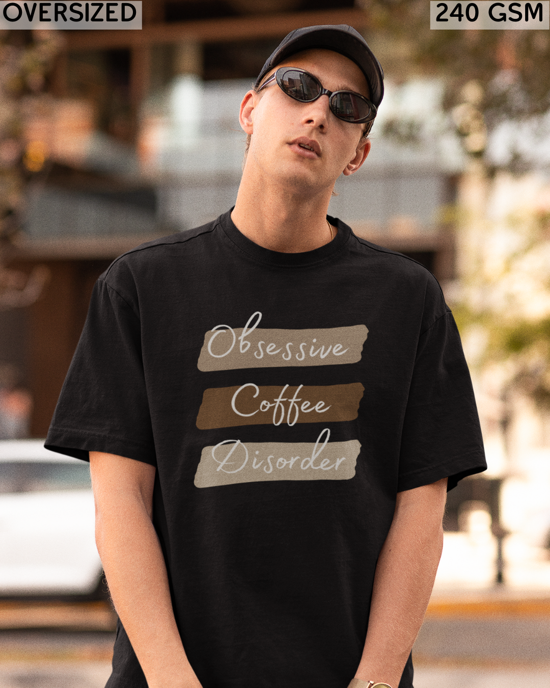 Obsessive Coffee Disorder Oversized T-Shirt - Unisex