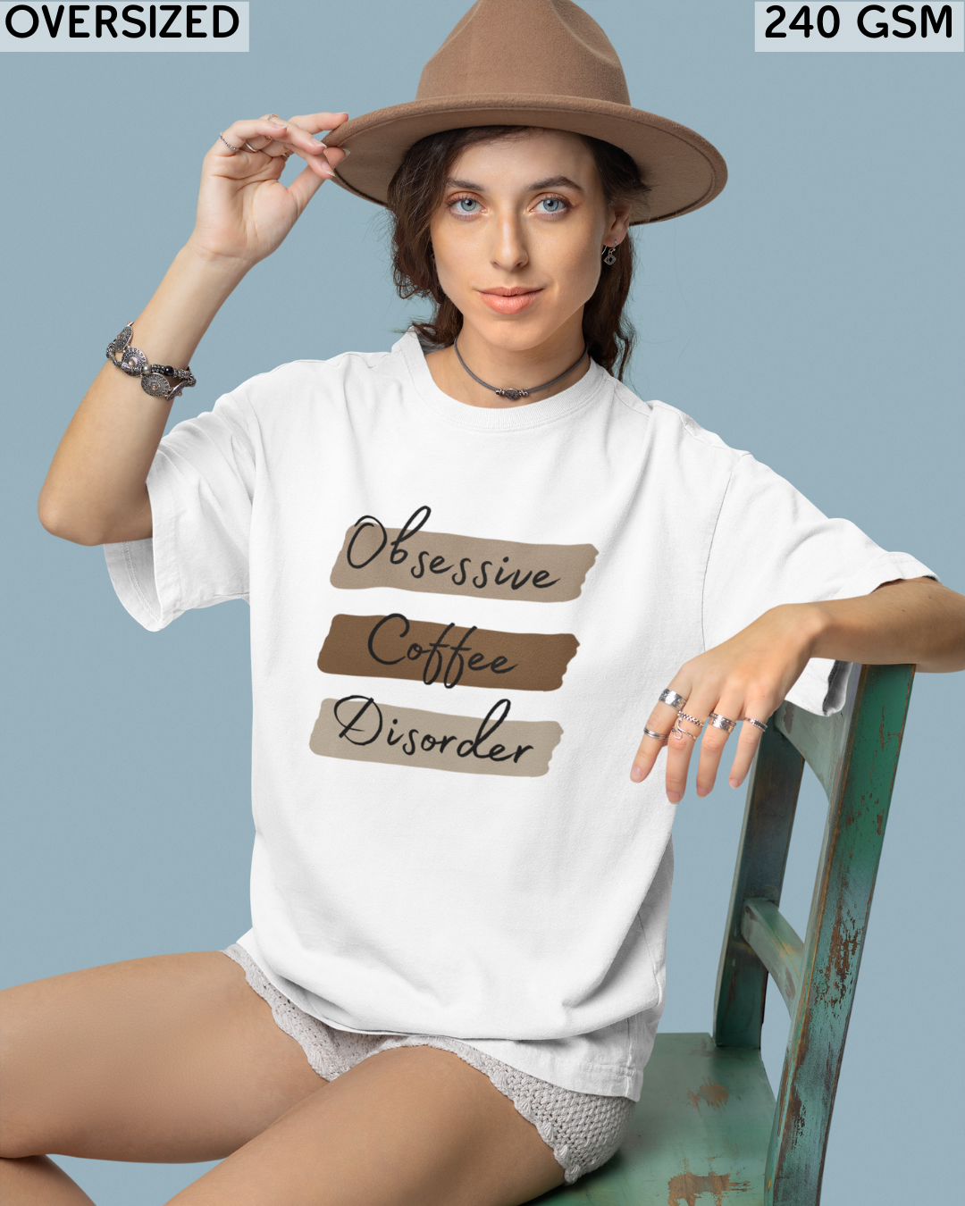 Obsessive Coffee Disorder Oversized T-Shirt - Unisex