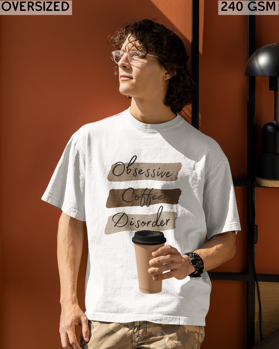 Obsessive Coffee Disorder Oversized T-Shirt - Unisex