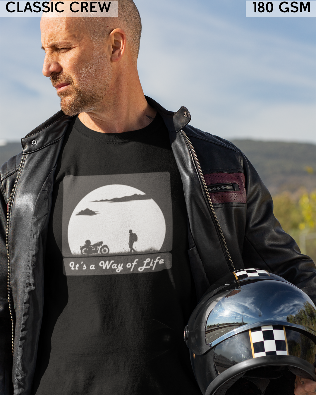 It's A Way Of Life - Biker's T-Shirt - Unisex