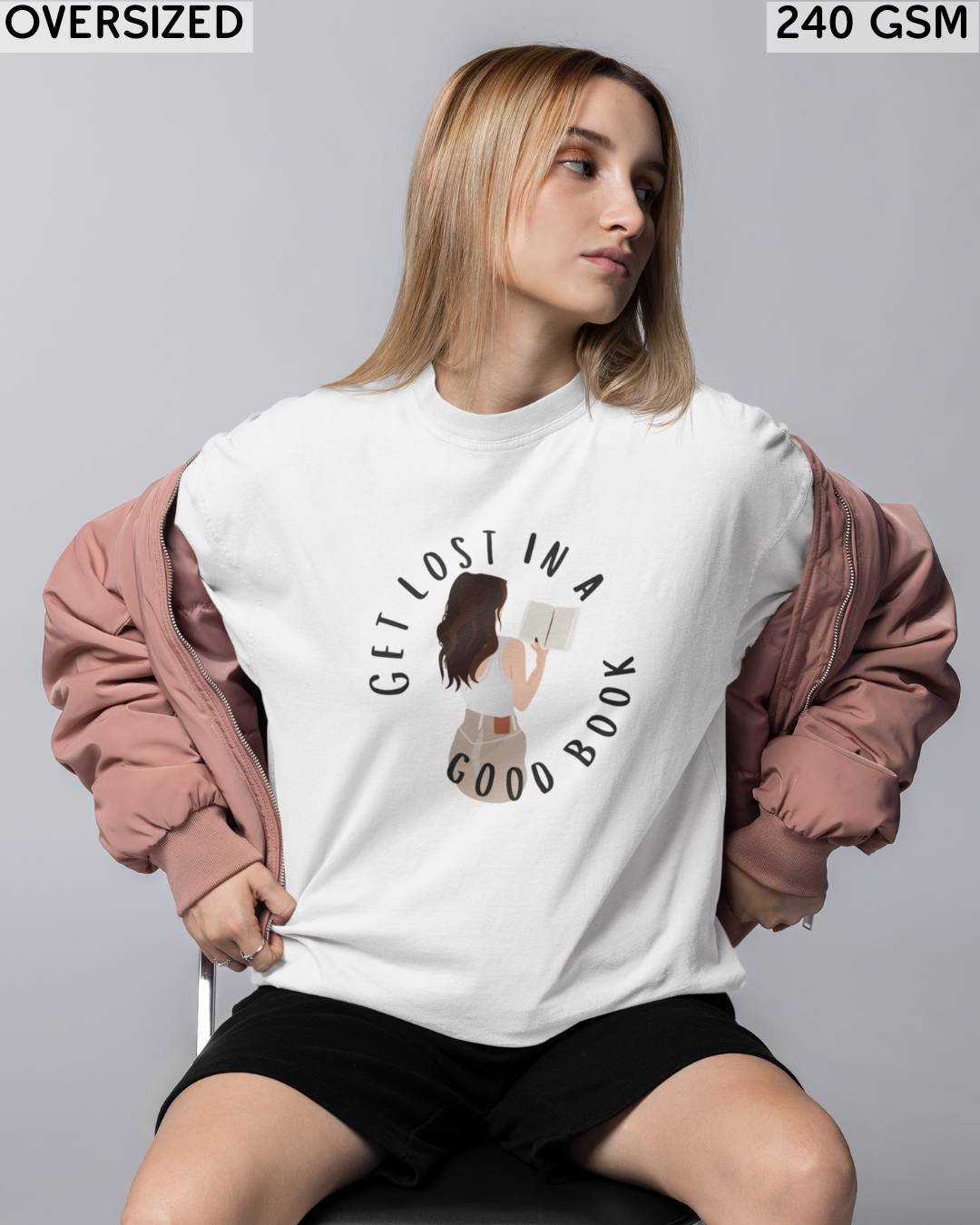 Get Lost In A Good Book Oversized T-Shirt - Unisex