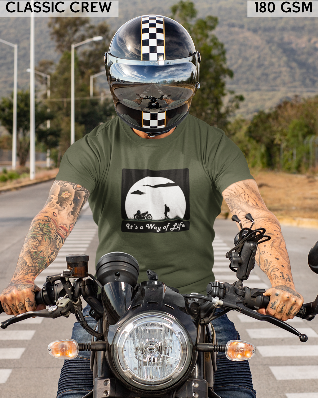 It's A Way Of Life - Biker's T-Shirt - Unisex