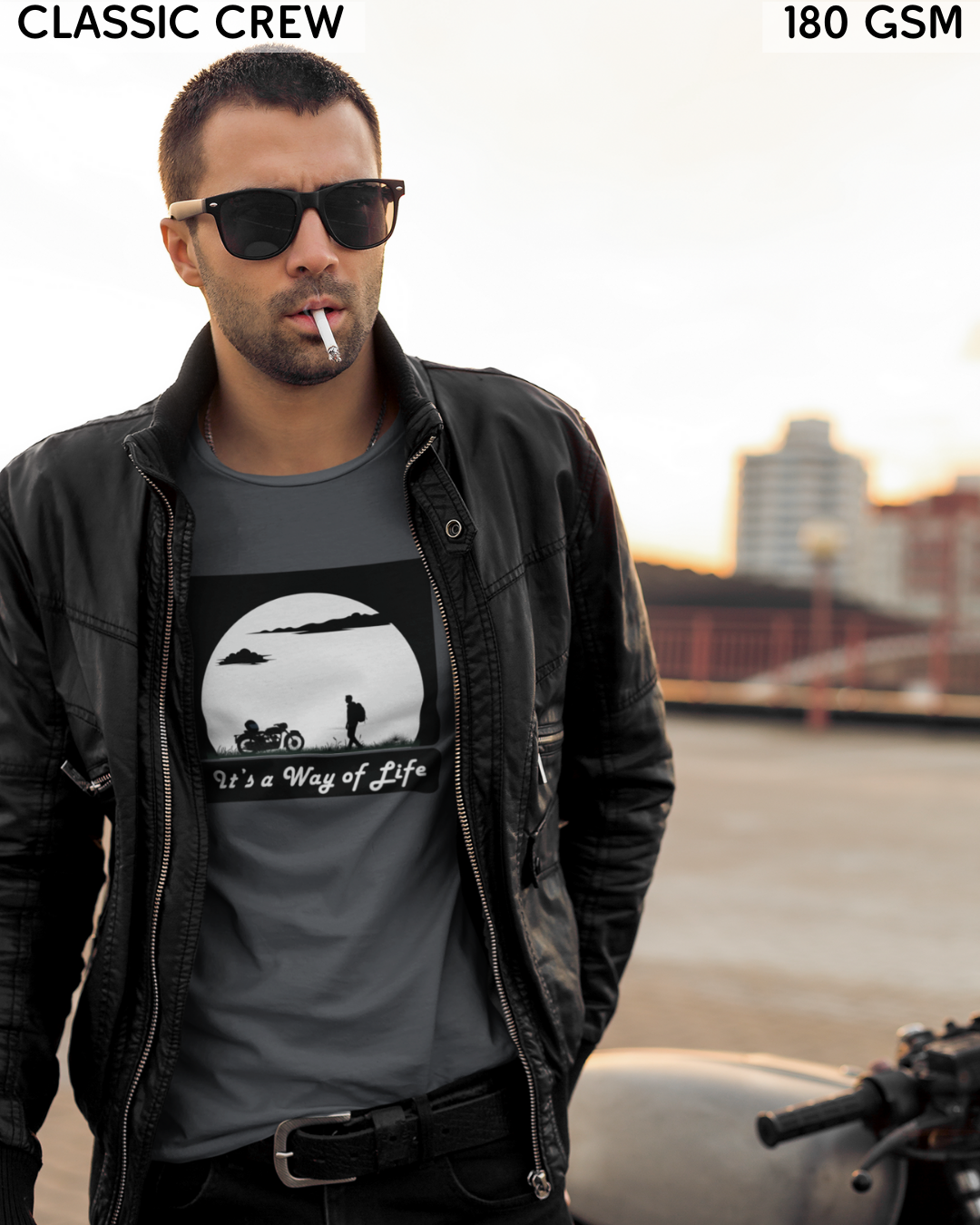 It's A Way Of Life - Biker's T-Shirt - Unisex