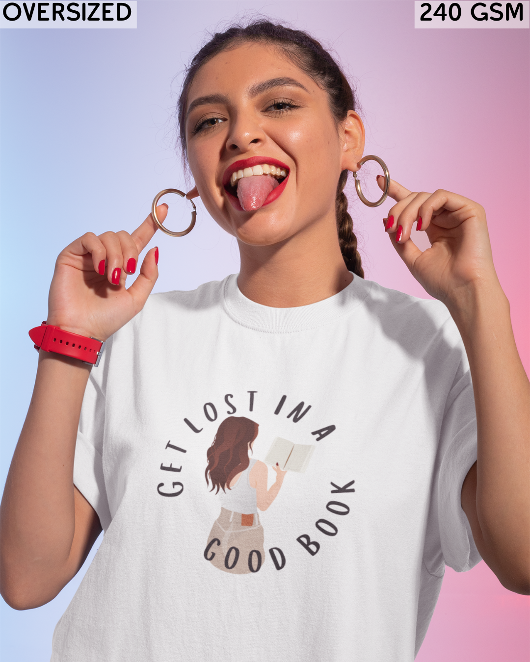 Get Lost In A Good Book Oversized T-Shirt - Unisex