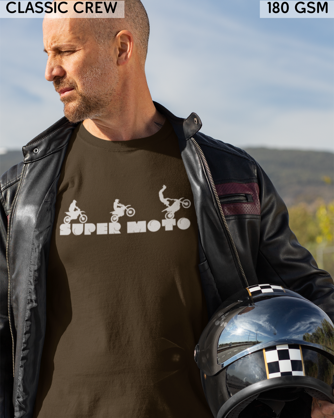 Super Moto - Biker's T-Shirt - Unisex
