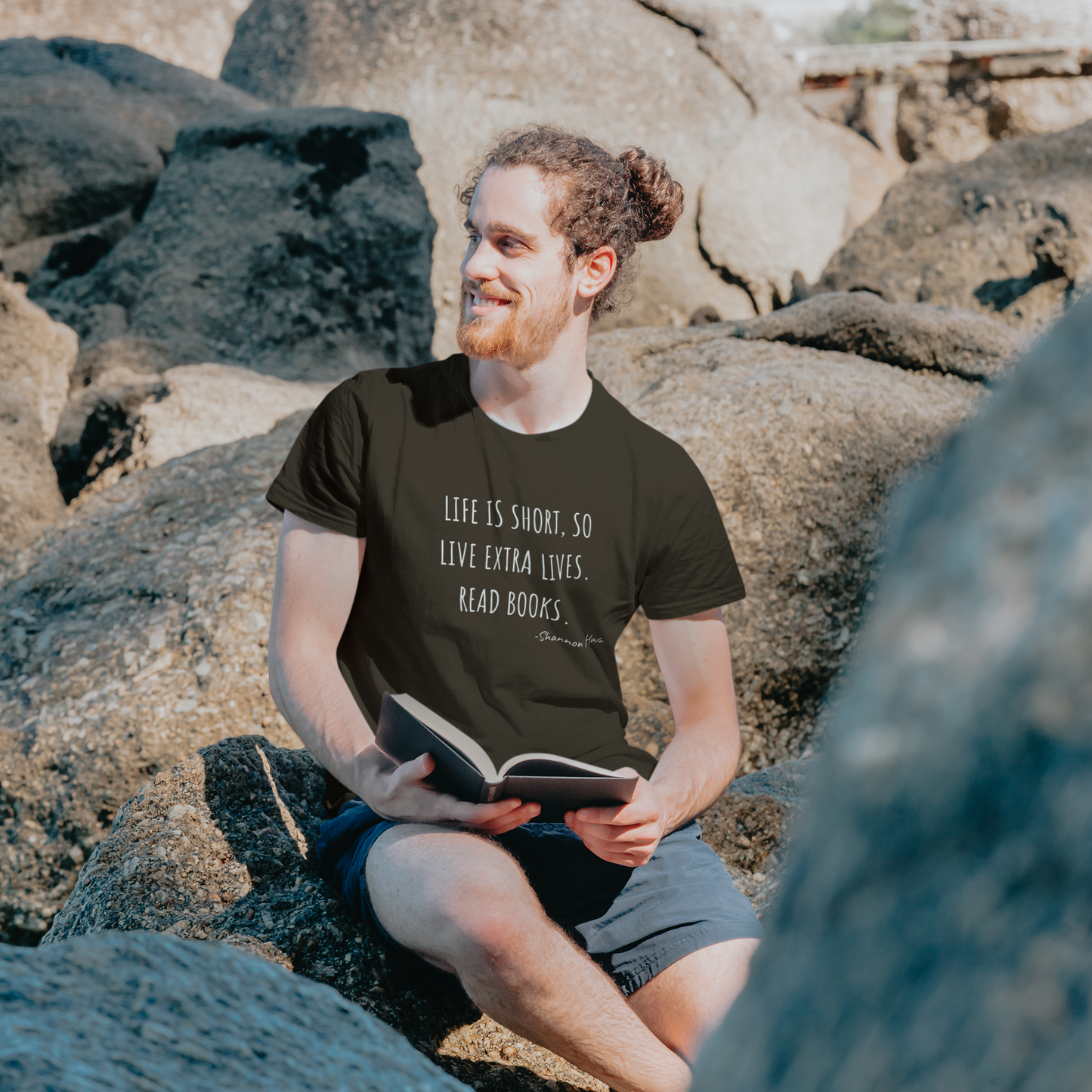 Life is Short So Live Extra Lives Read Books T-Shirt - Unisex