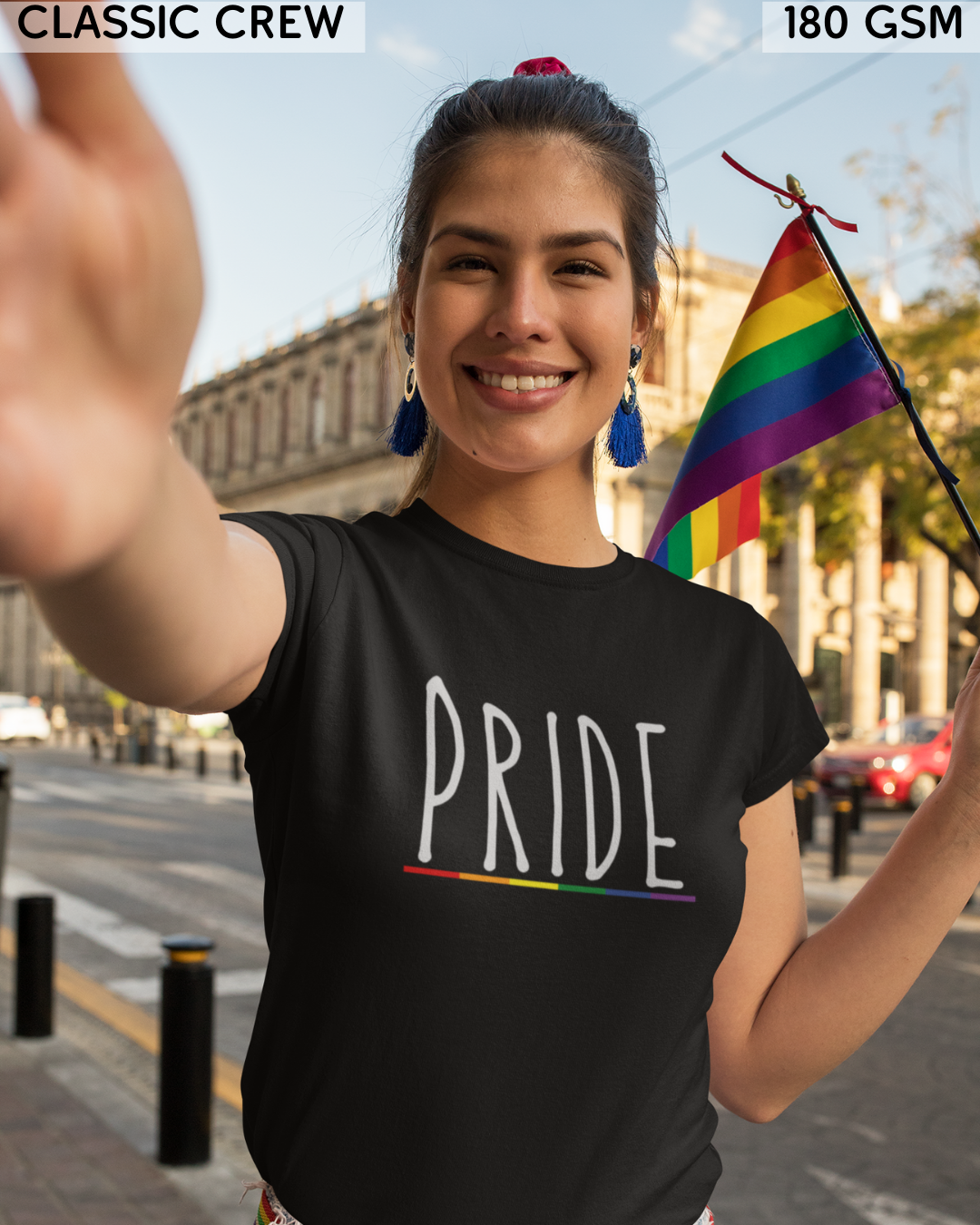 Pride (English) Text LGBTQ+ T-Shirt - Unisex
