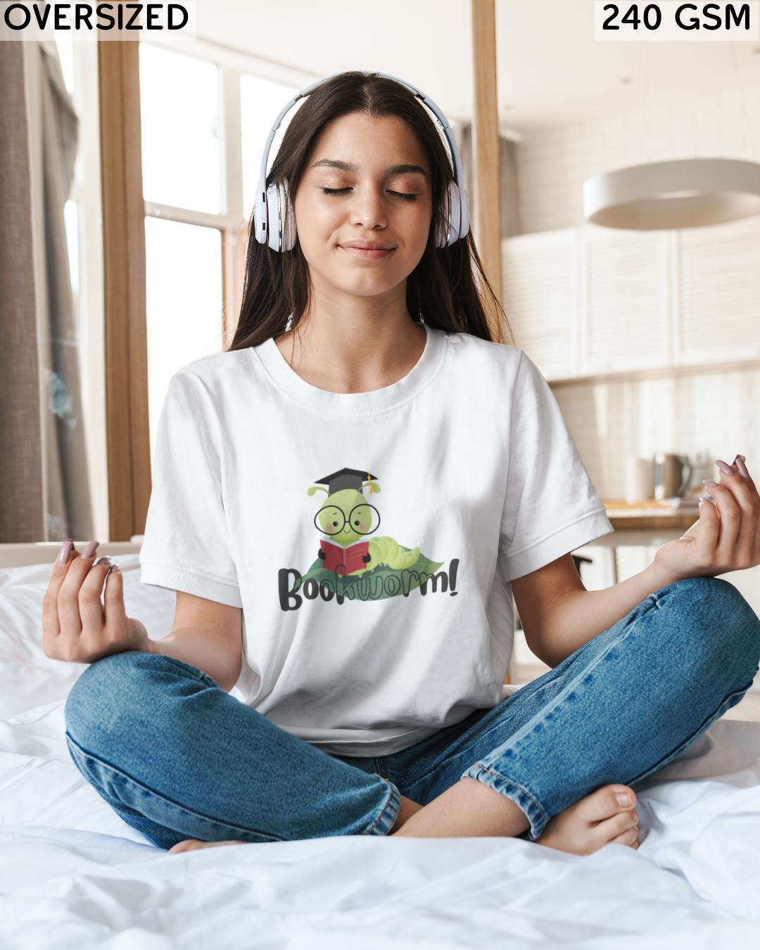 Bookworm Oversized T-Shirt - Unisex