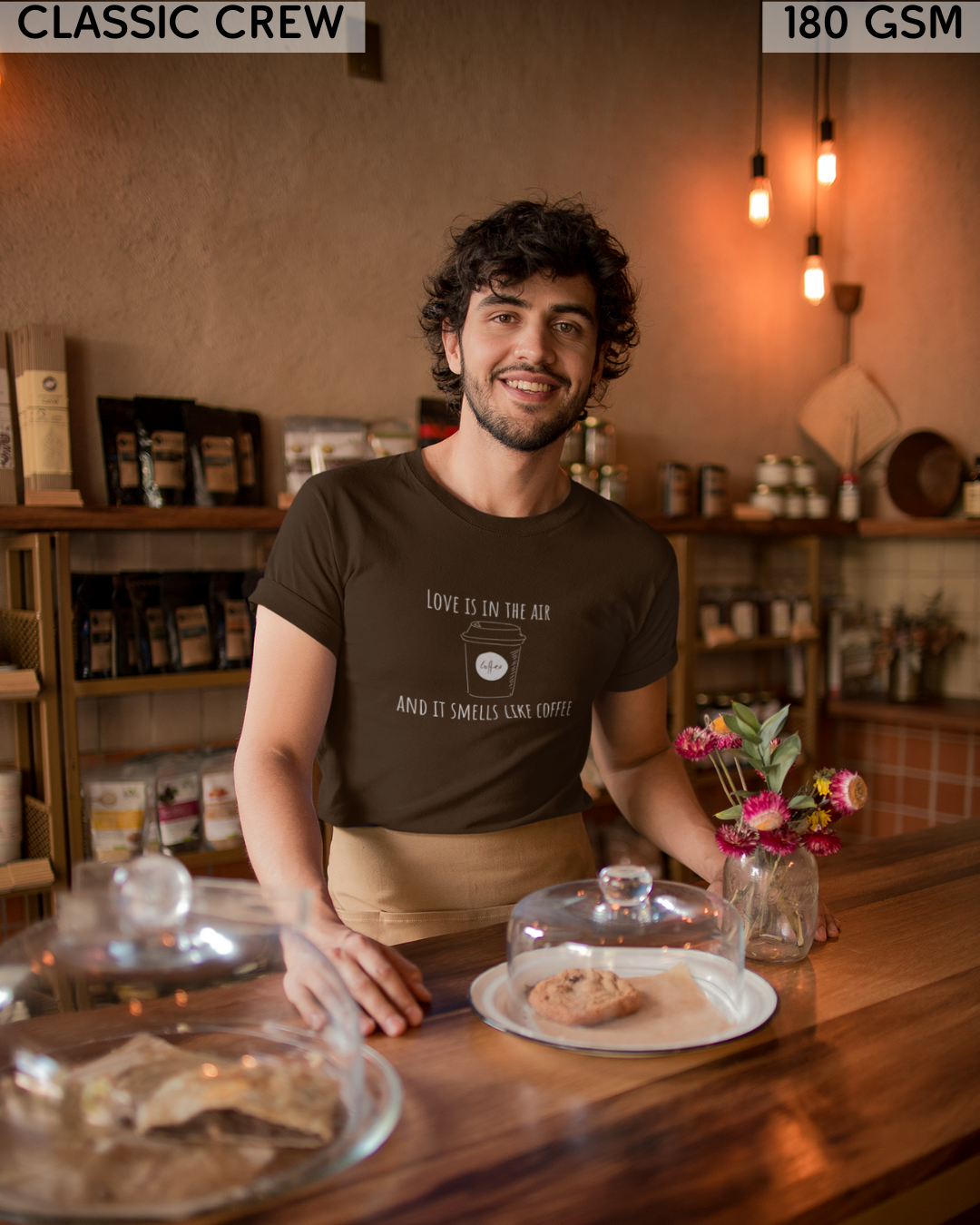 Love Is In The Air & It Smells Like Coffee T-Shirt - Unisex