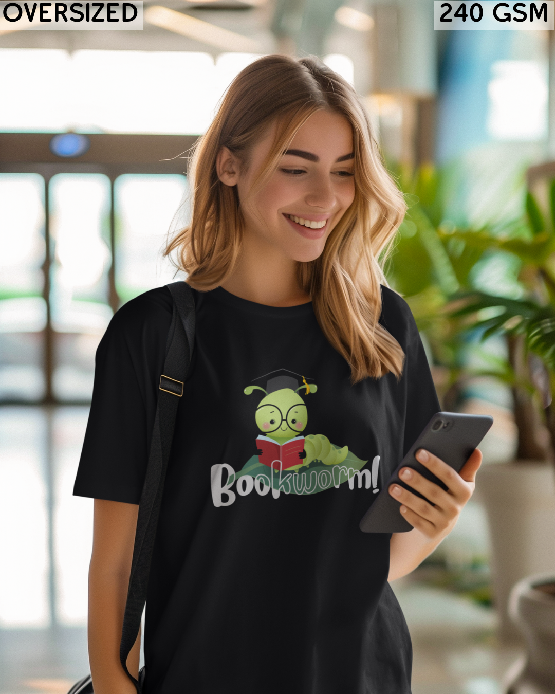 Bookworm Oversized T-Shirt - Unisex