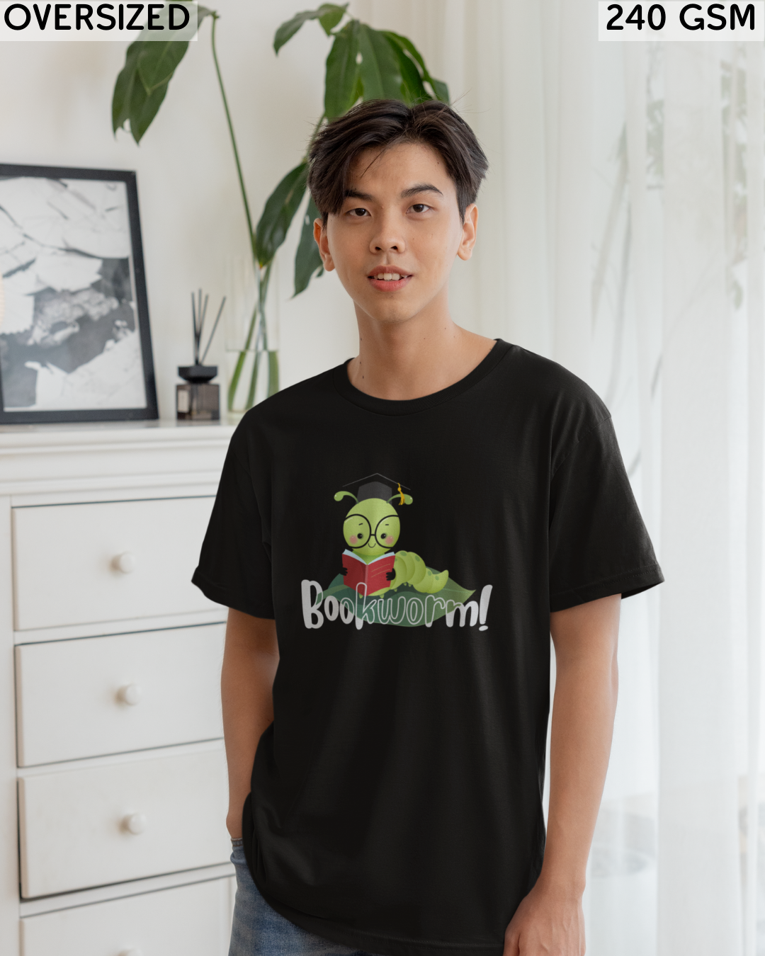 Bookworm Oversized T-Shirt - Unisex
