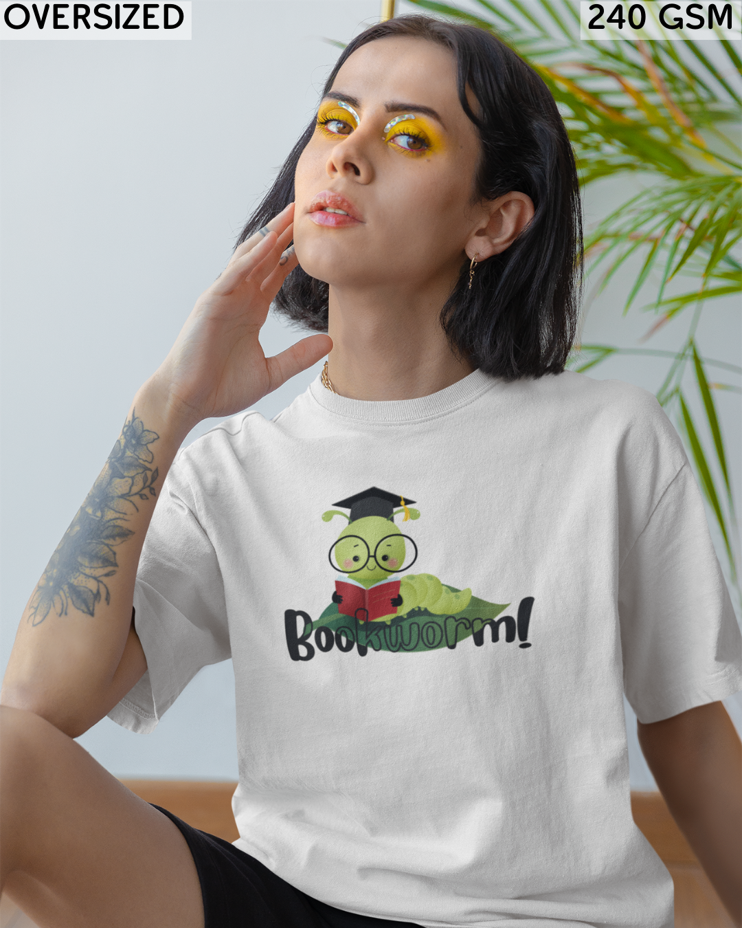 Bookworm Oversized T-Shirt - Unisex