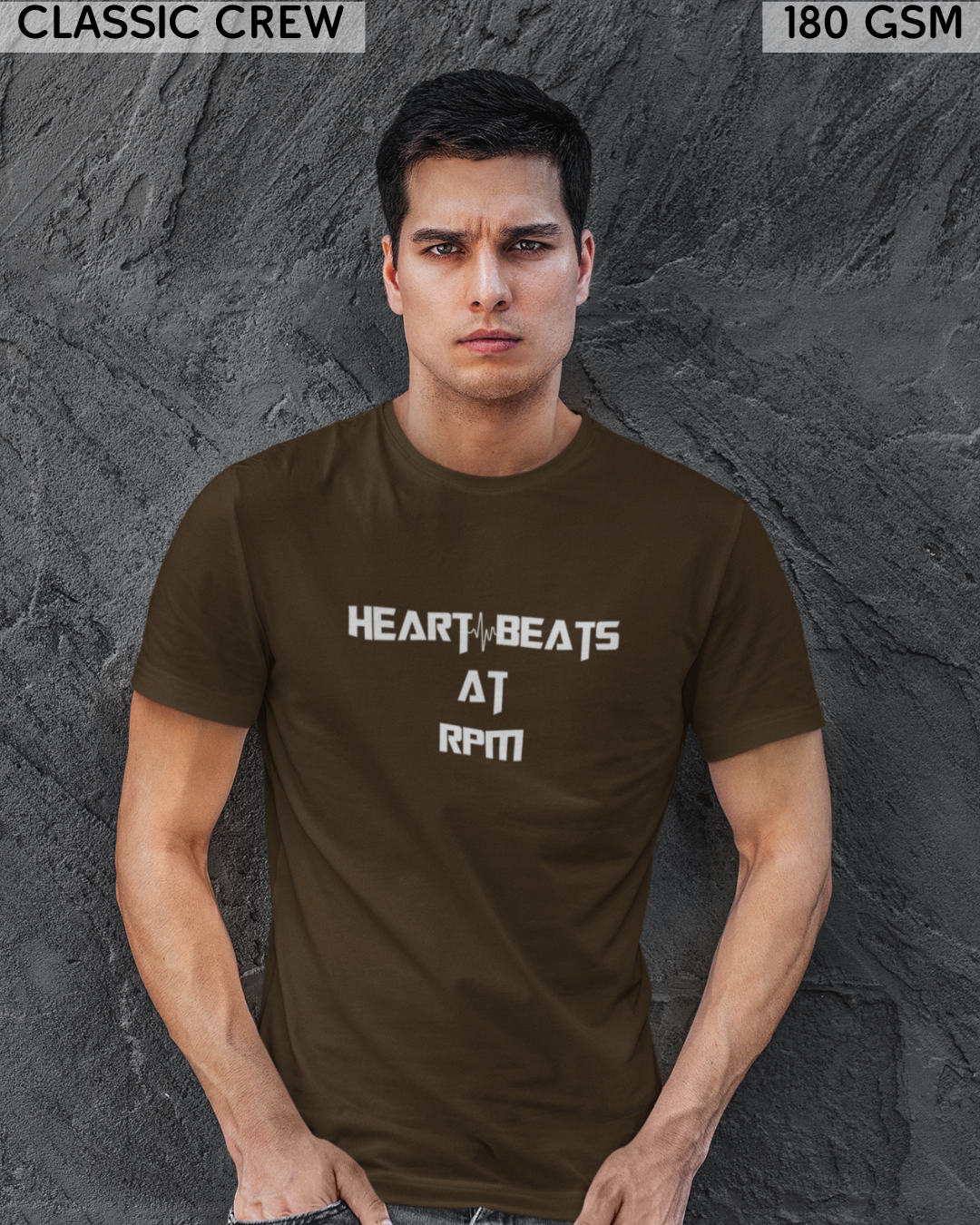 Heart Beat's At RPM - Biker's T-Shirt - Unisex