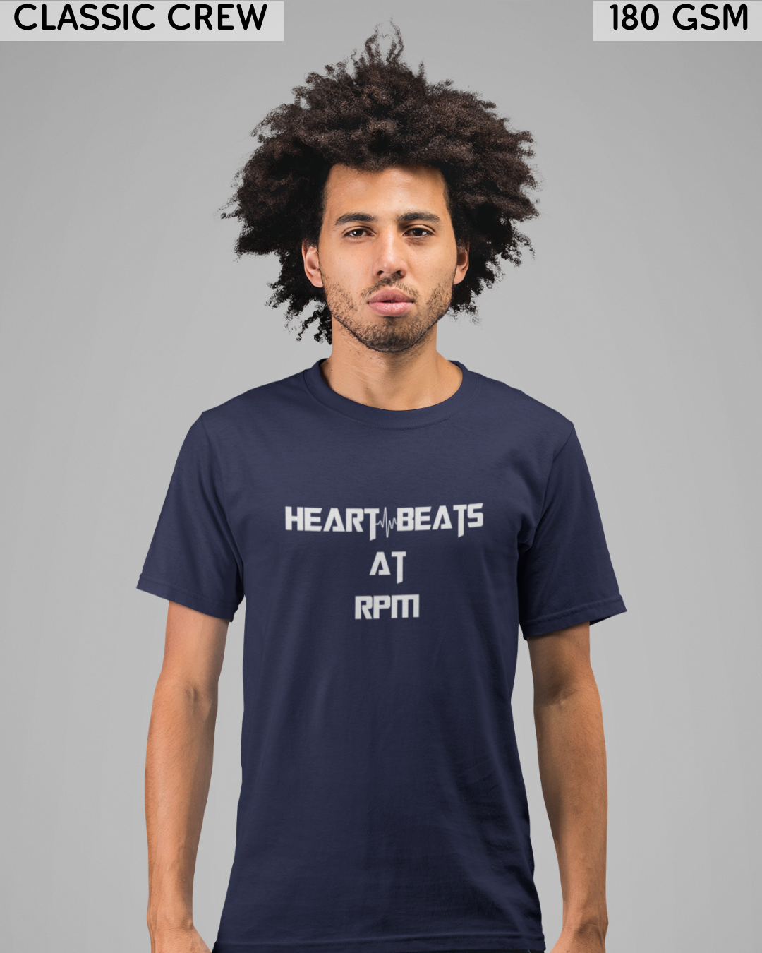 Heart Beat's At RPM - Biker's T-Shirt - Unisex
