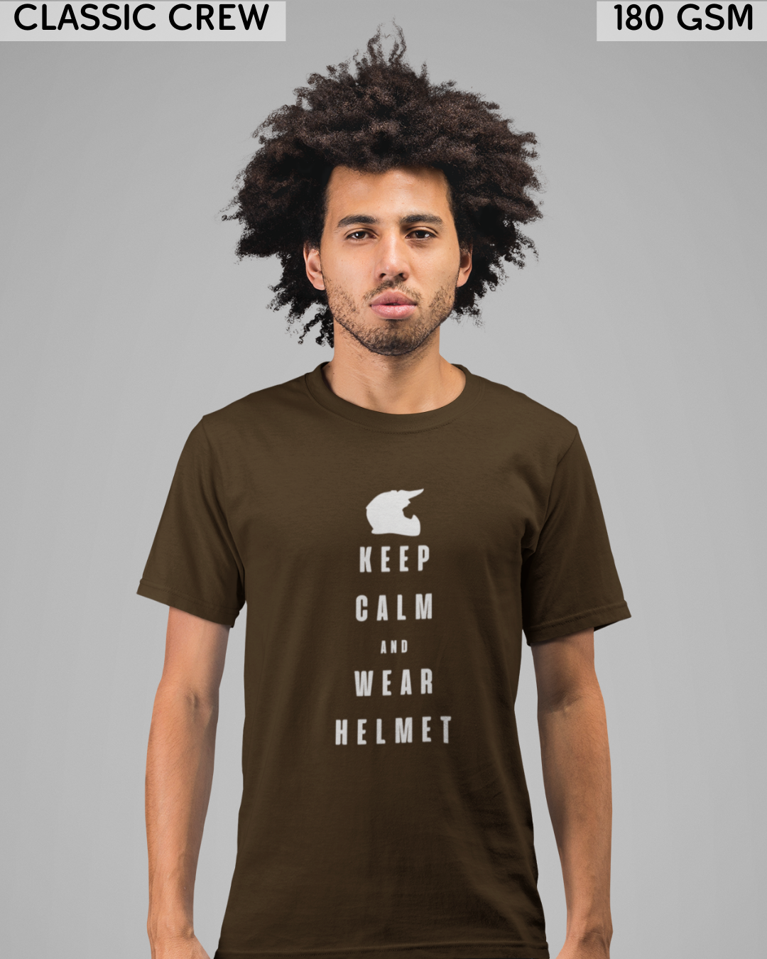 Keep Calm And Wear Helmet - Biker's T-Shirt - Unisex