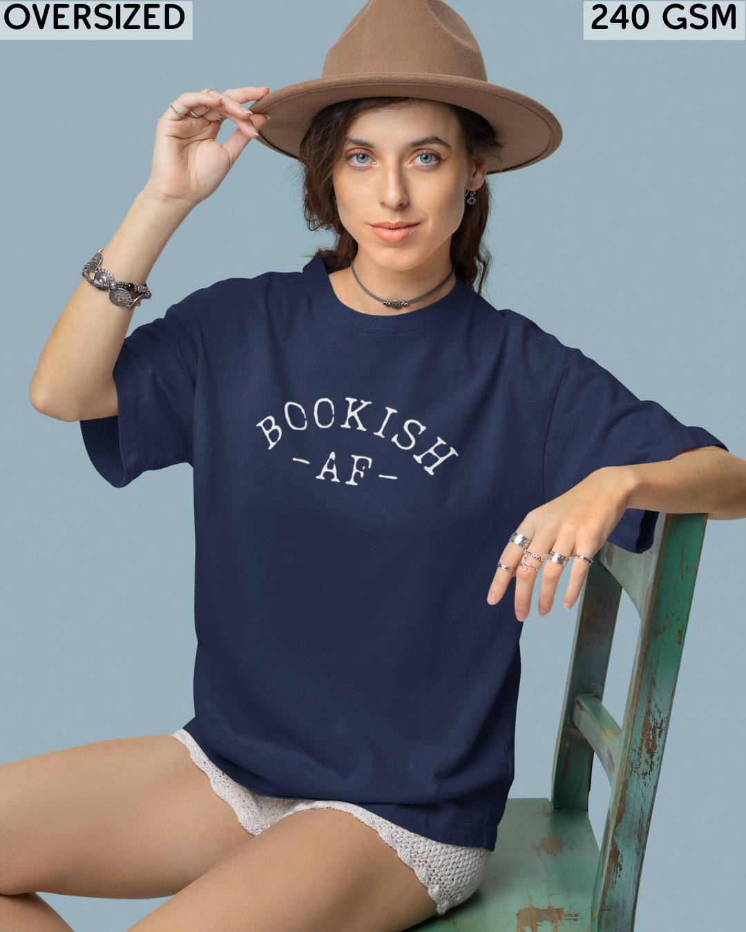 Bookish-AF Oversized T-Shirt - Unisex