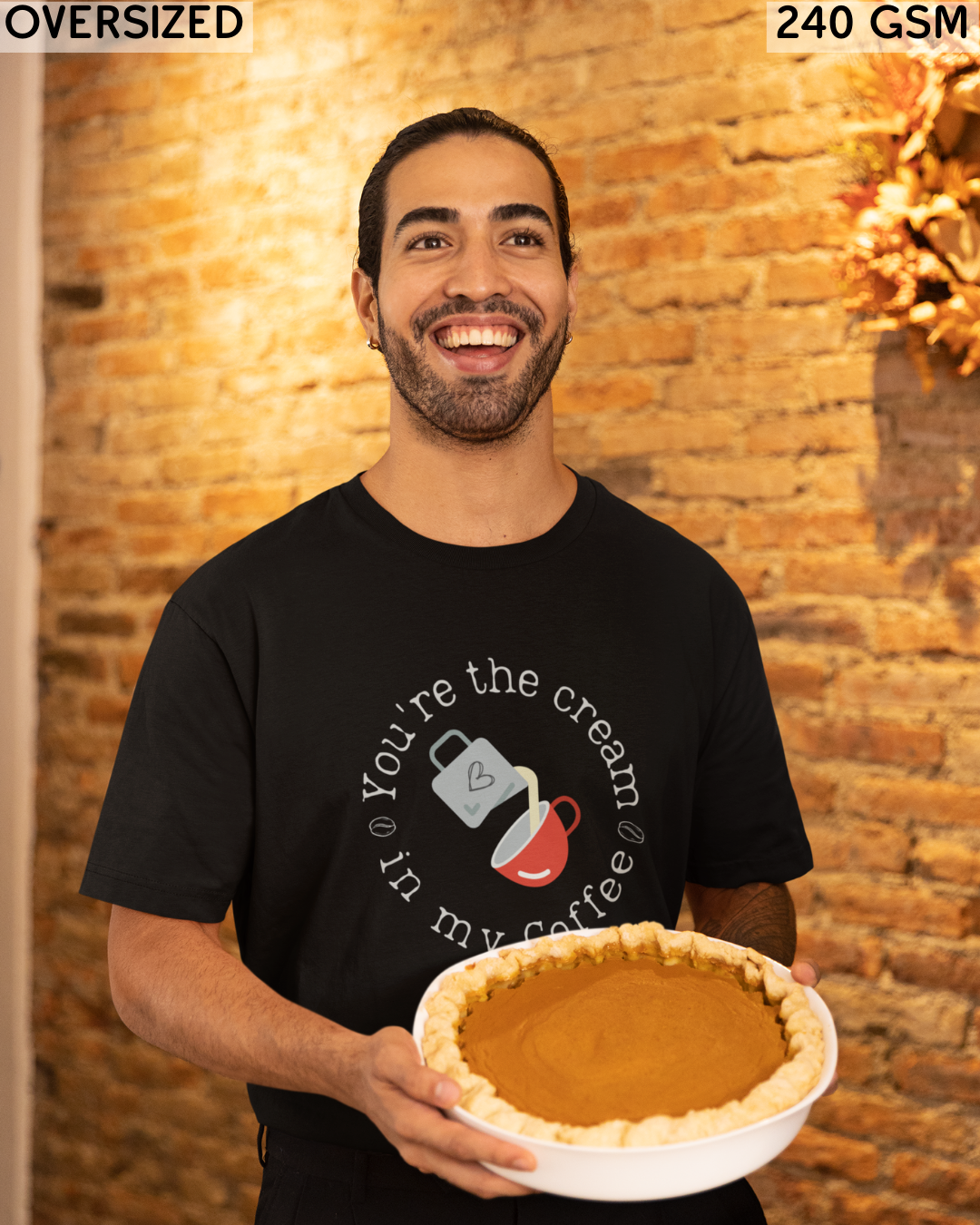 You're The Cream in My Coffee Oversized T-Shirt - Unisex