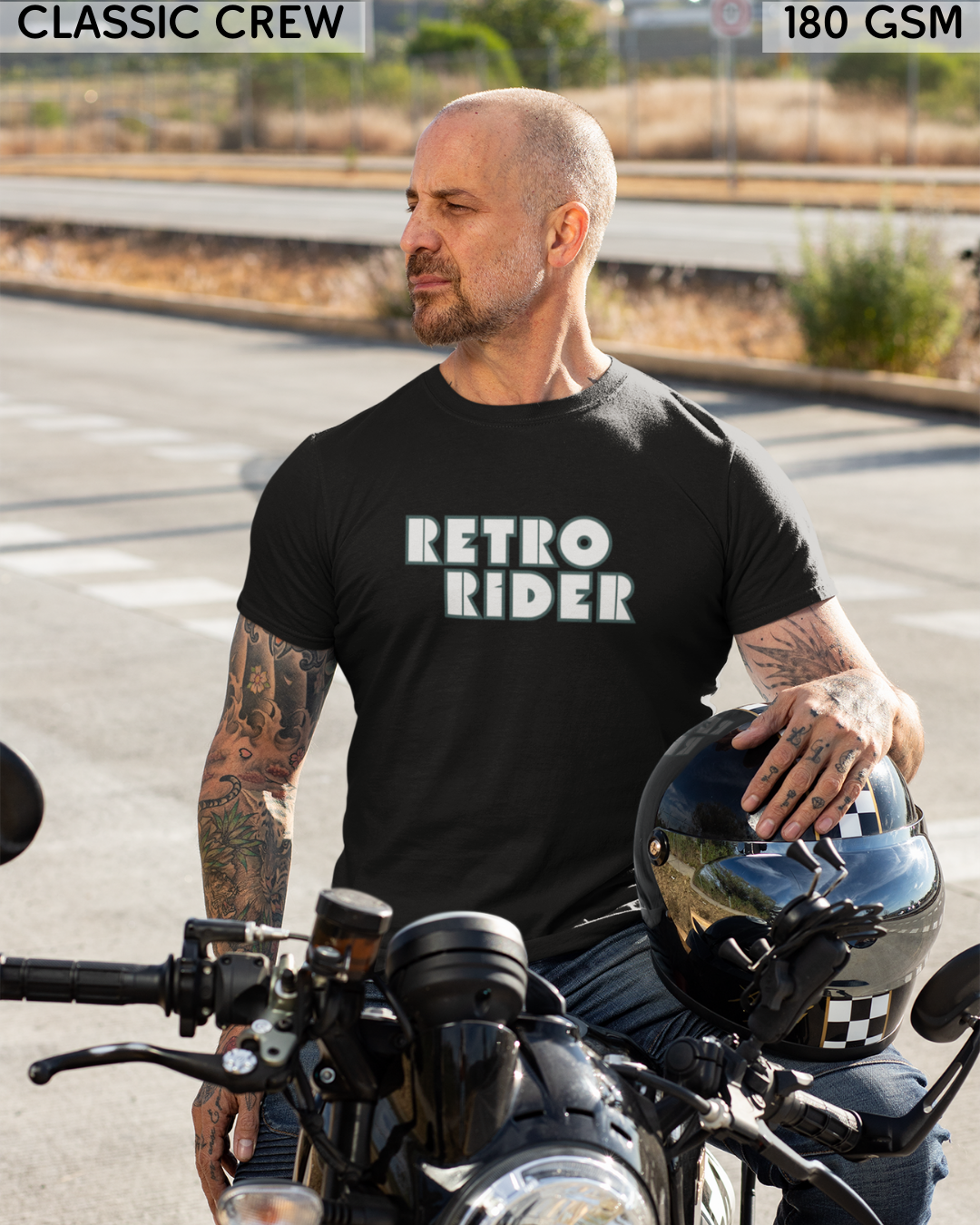 Retro Rider 2 - Biker's T-Shirt - Unisex