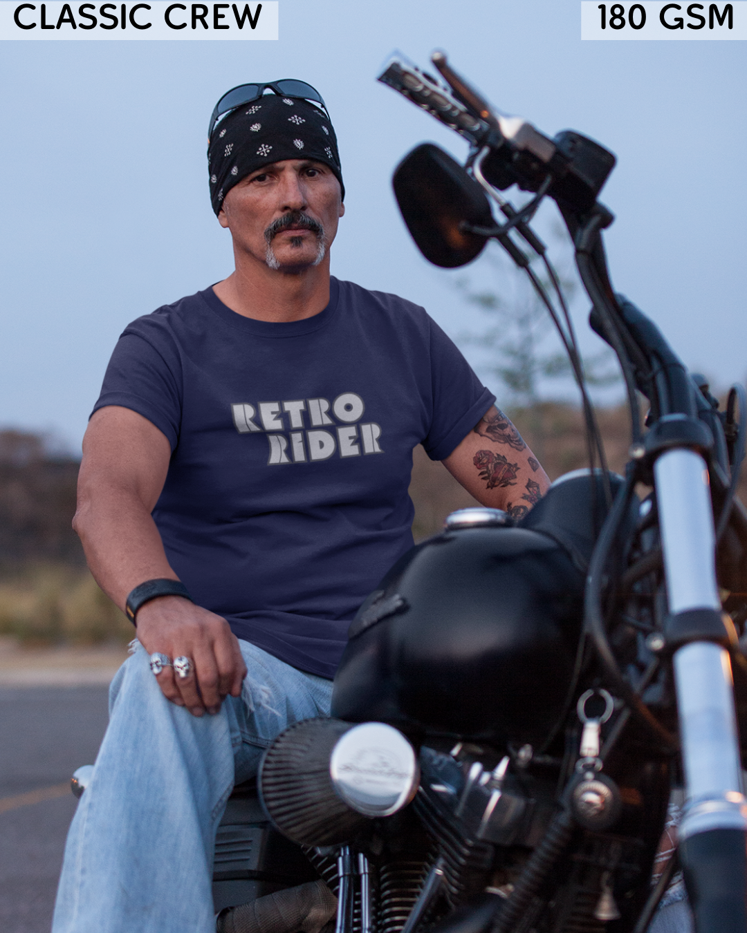 Retro Rider 2 - Biker's T-Shirt - Unisex