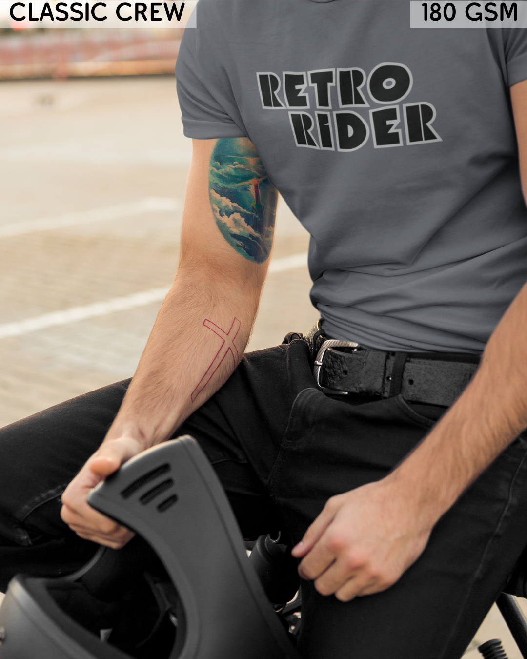 Retro Rider 2 - Biker's T-Shirt - Unisex
