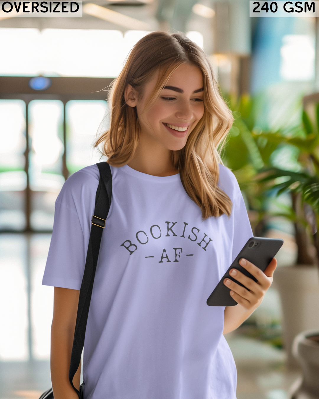 Bookish-AF Oversized T-Shirt - Unisex