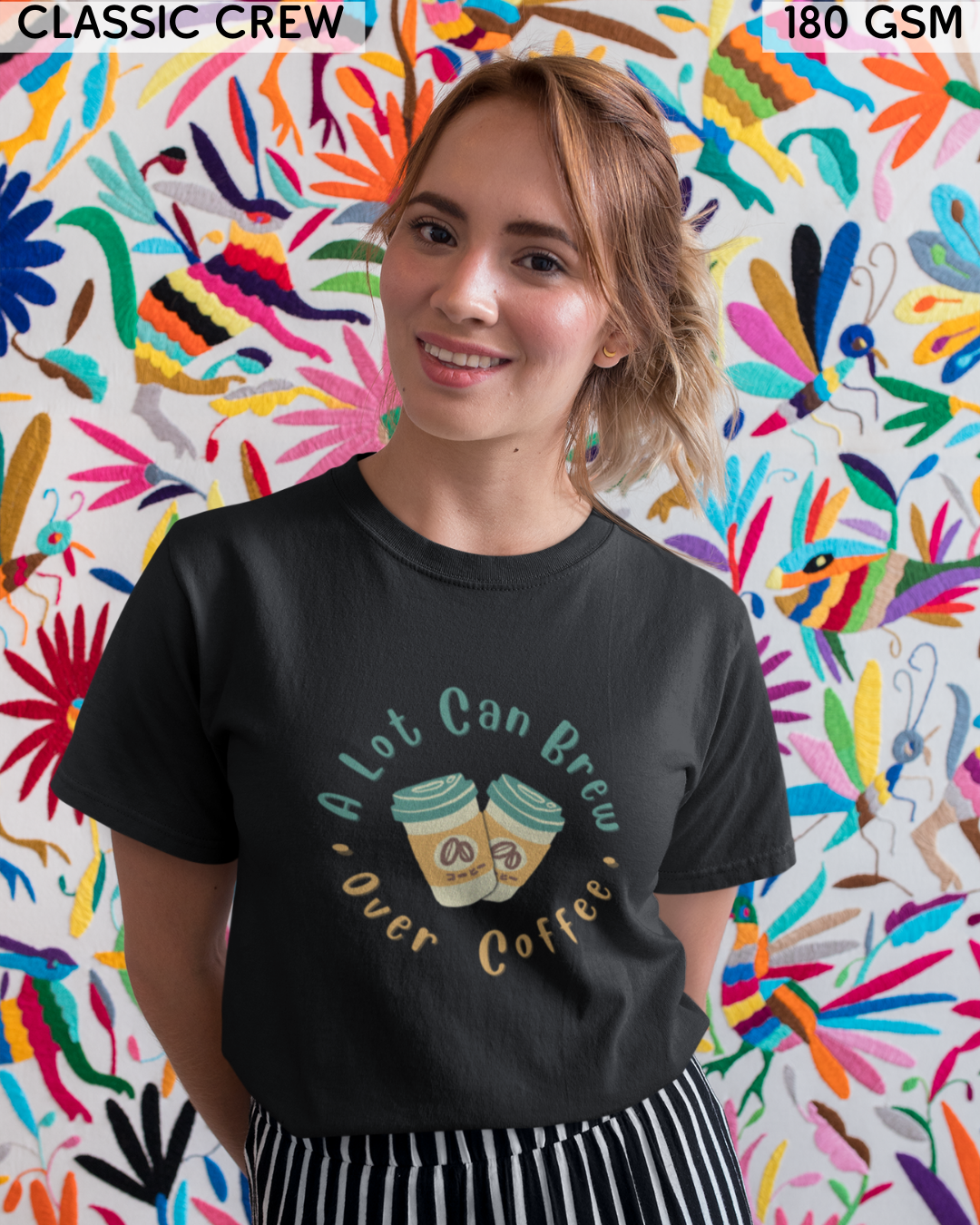 A Lot Can Brew Over Coffee T-Shirt - Unisex