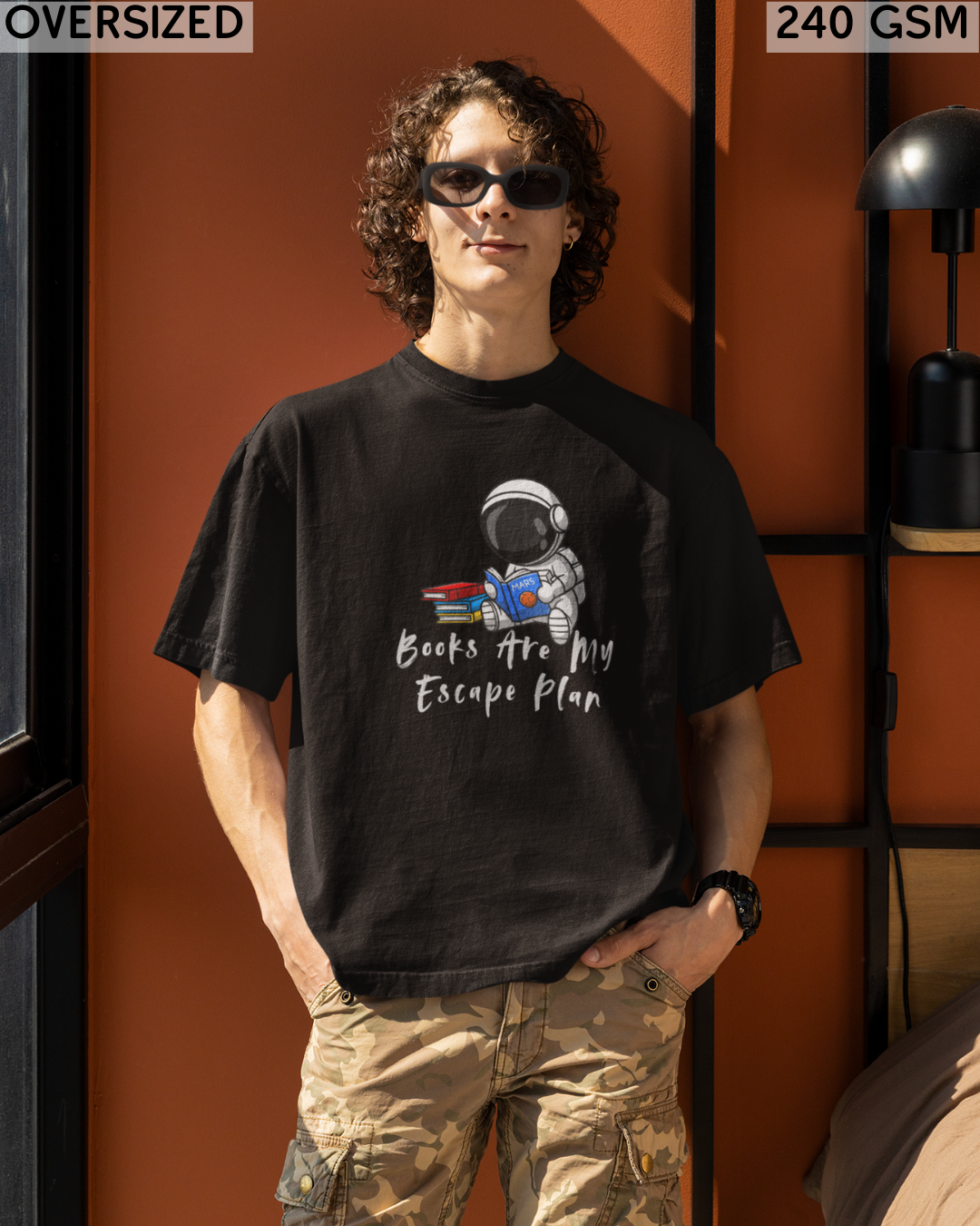 Books Are My Escape Plan Oversized T-Shirt - Unisex