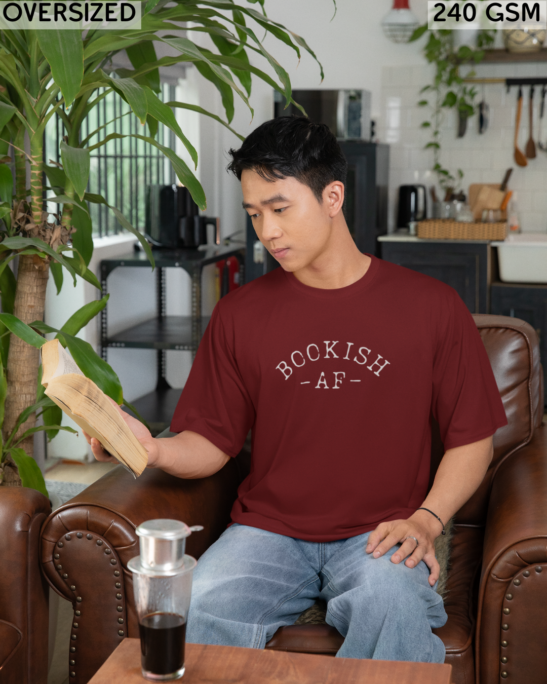 Bookish-AF Oversized T-Shirt - Unisex