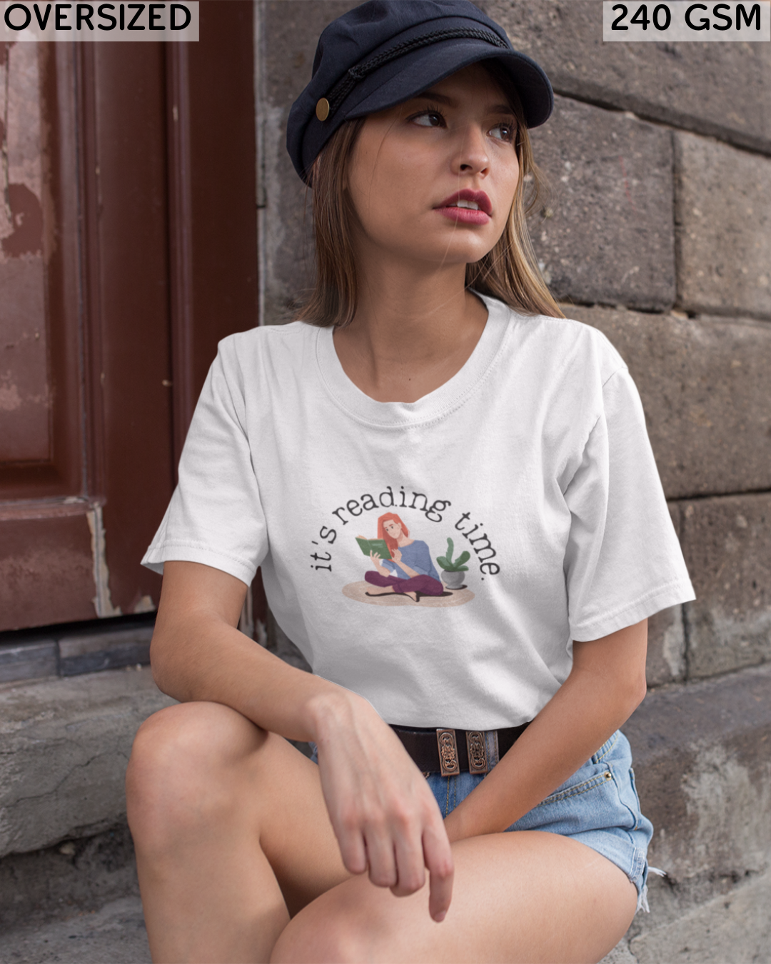It's Reading Time Oversized T-Shirt - Unisex