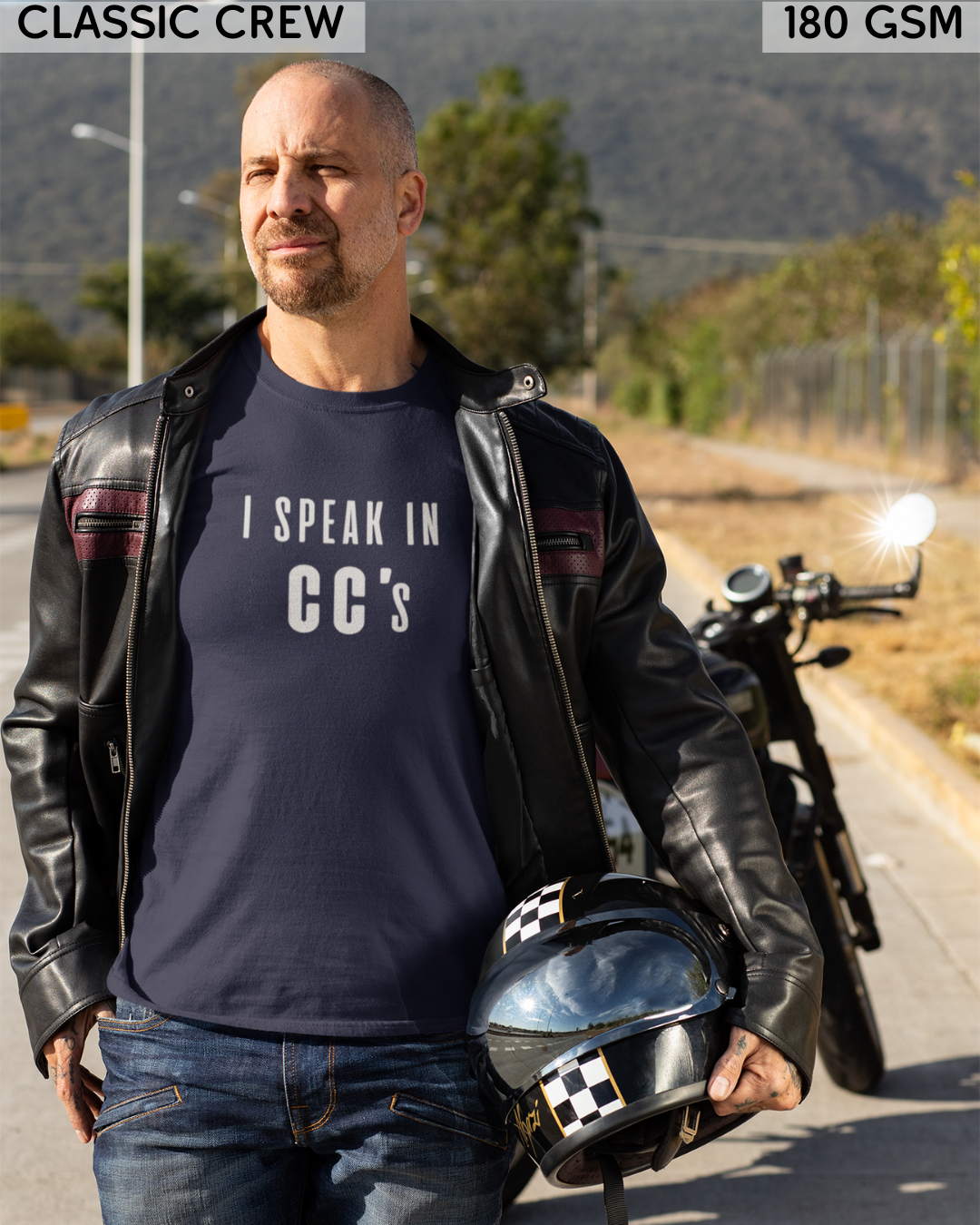 I Speak In CC's - Biker's T-Shirt - Unisex