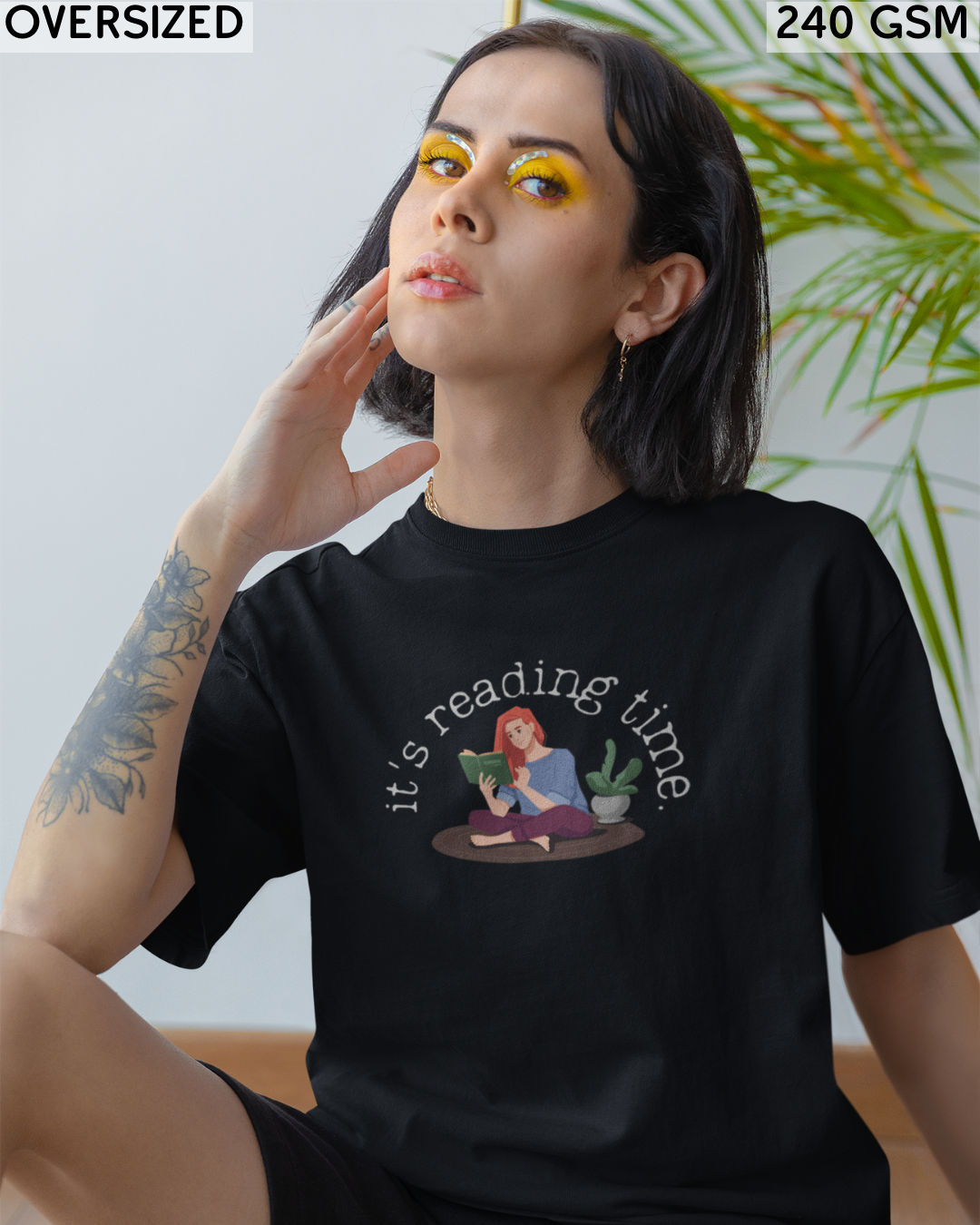 It's Reading Time Oversized T-Shirt - Unisex