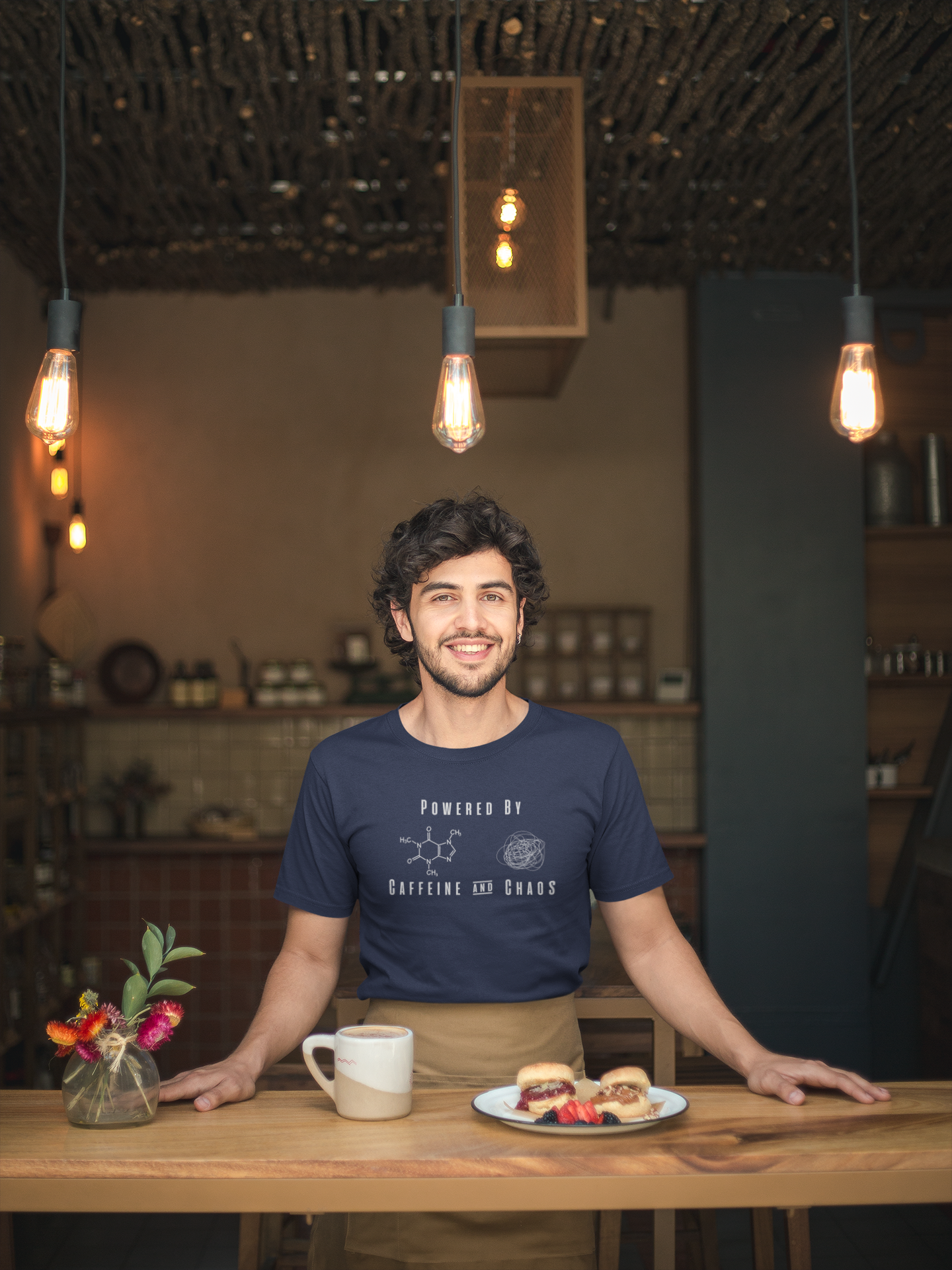 Powered By Caffeine & Chaos T-Shirt - Unisex