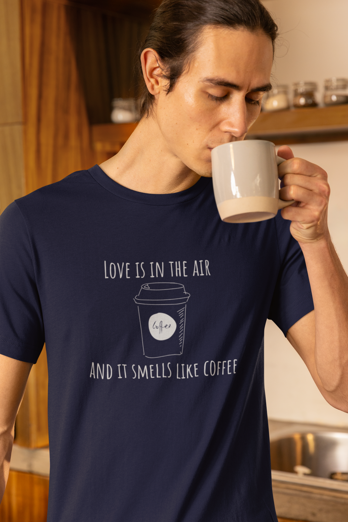 Love Is In The Air & It Smells Like Coffee T-Shirt - Unisex