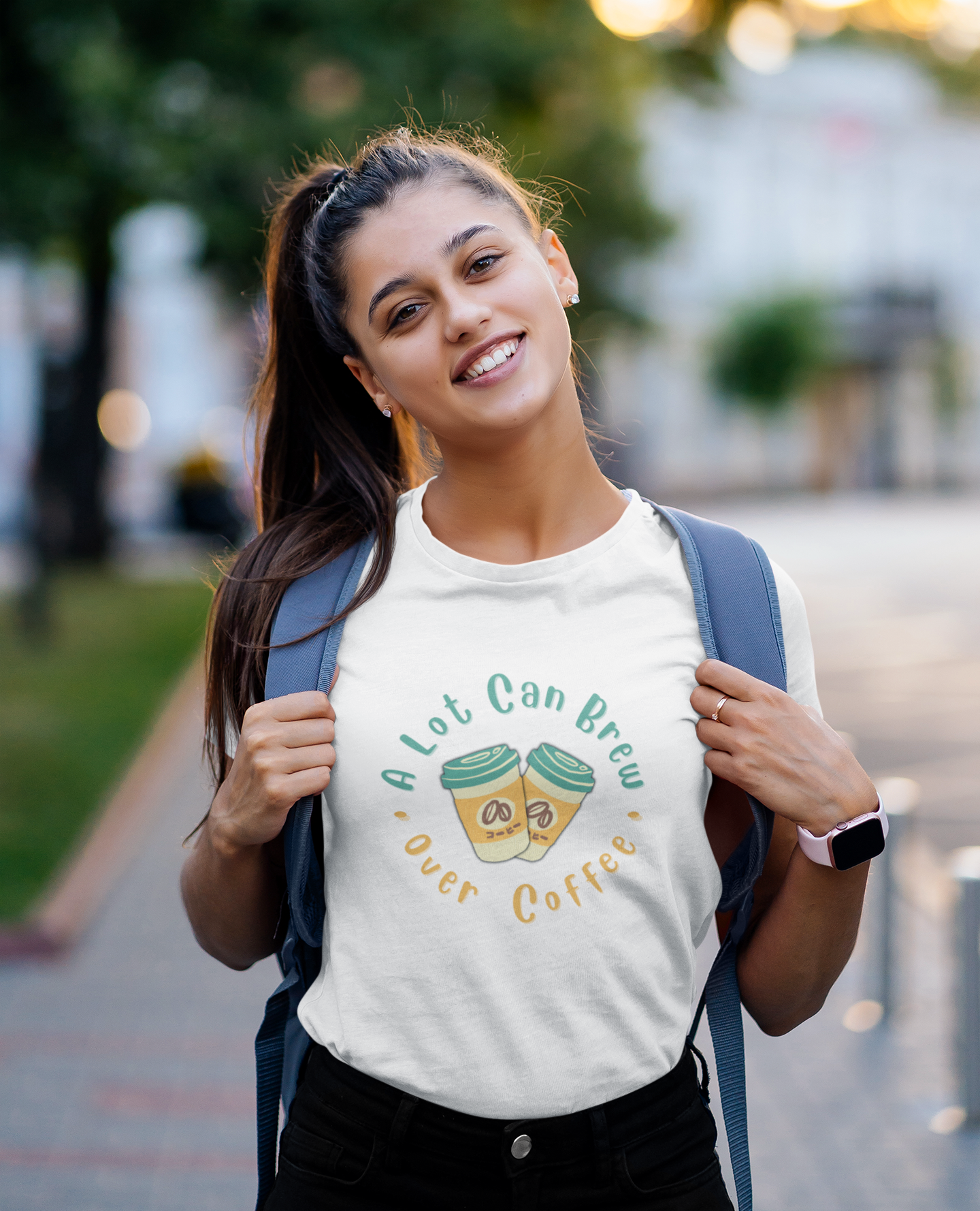 A Lot Can Brew Over Coffee T-Shirt - Unisex