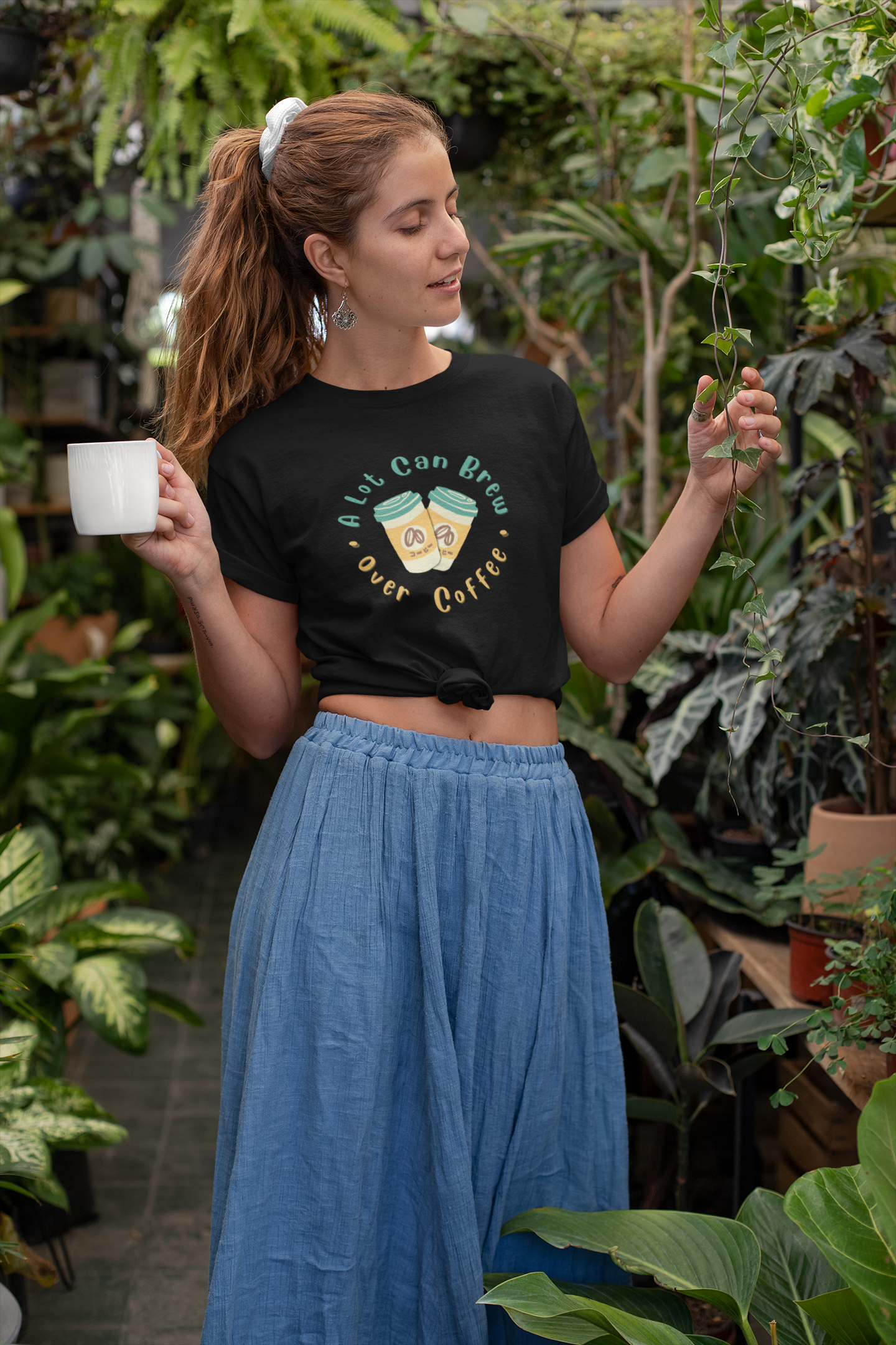 A Lot Can Brew Over Coffee T-Shirt - Unisex