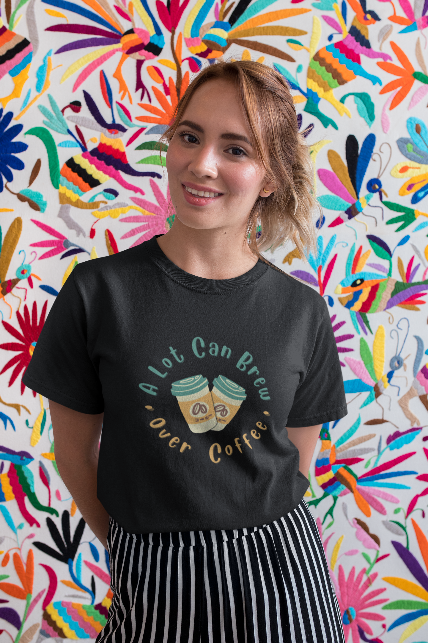 A Lot Can Brew Over Coffee T-Shirt - Unisex