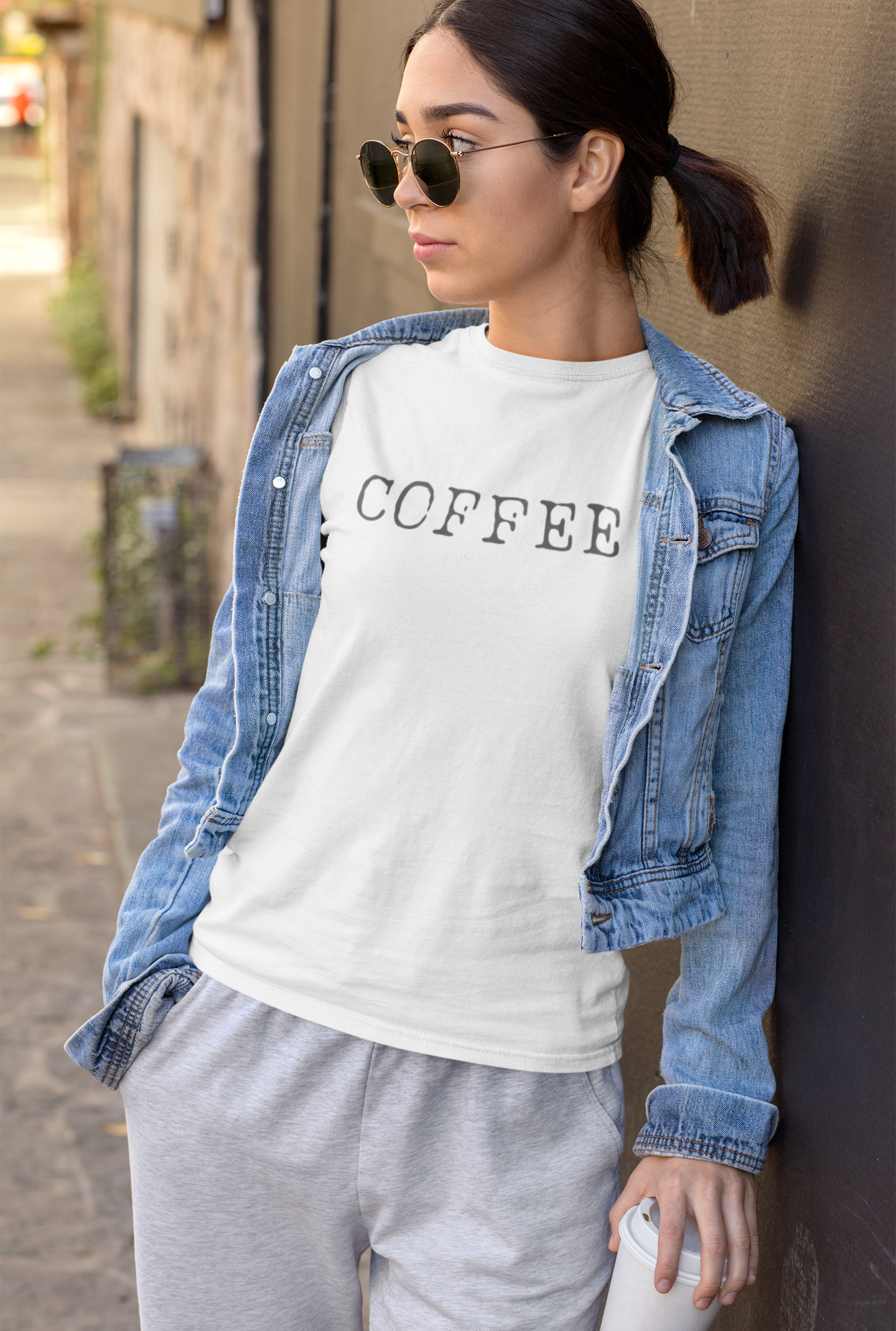 Coffee Small (English) Text T-Shirt - Unisex