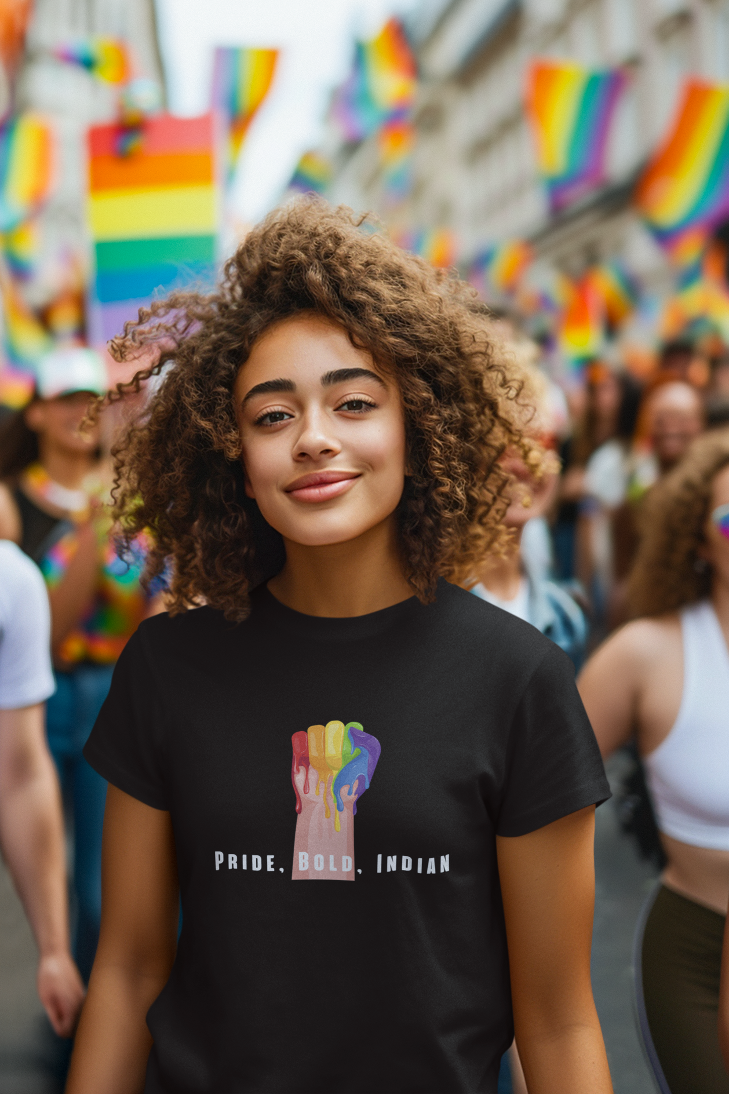 Pride, Bold, Indian LGBTQ+ T-Shirt - Unisex