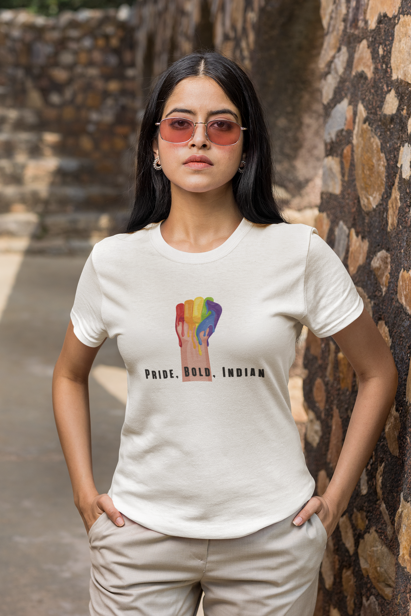 Pride, Bold, Indian LGBTQ+ T-Shirt - Unisex