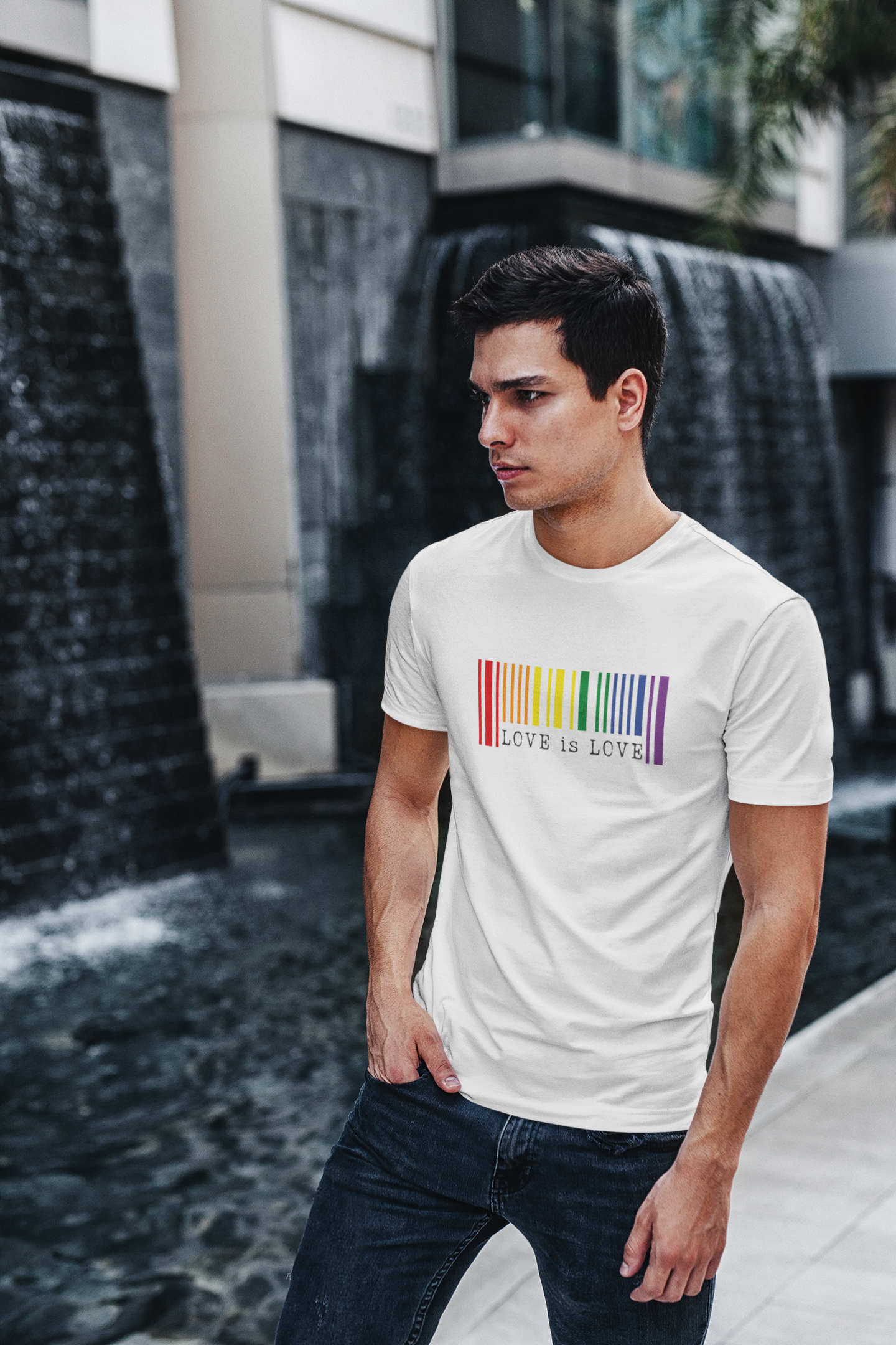 Love is Love Barcode LGBTQ+ T-Shirt - Unisex