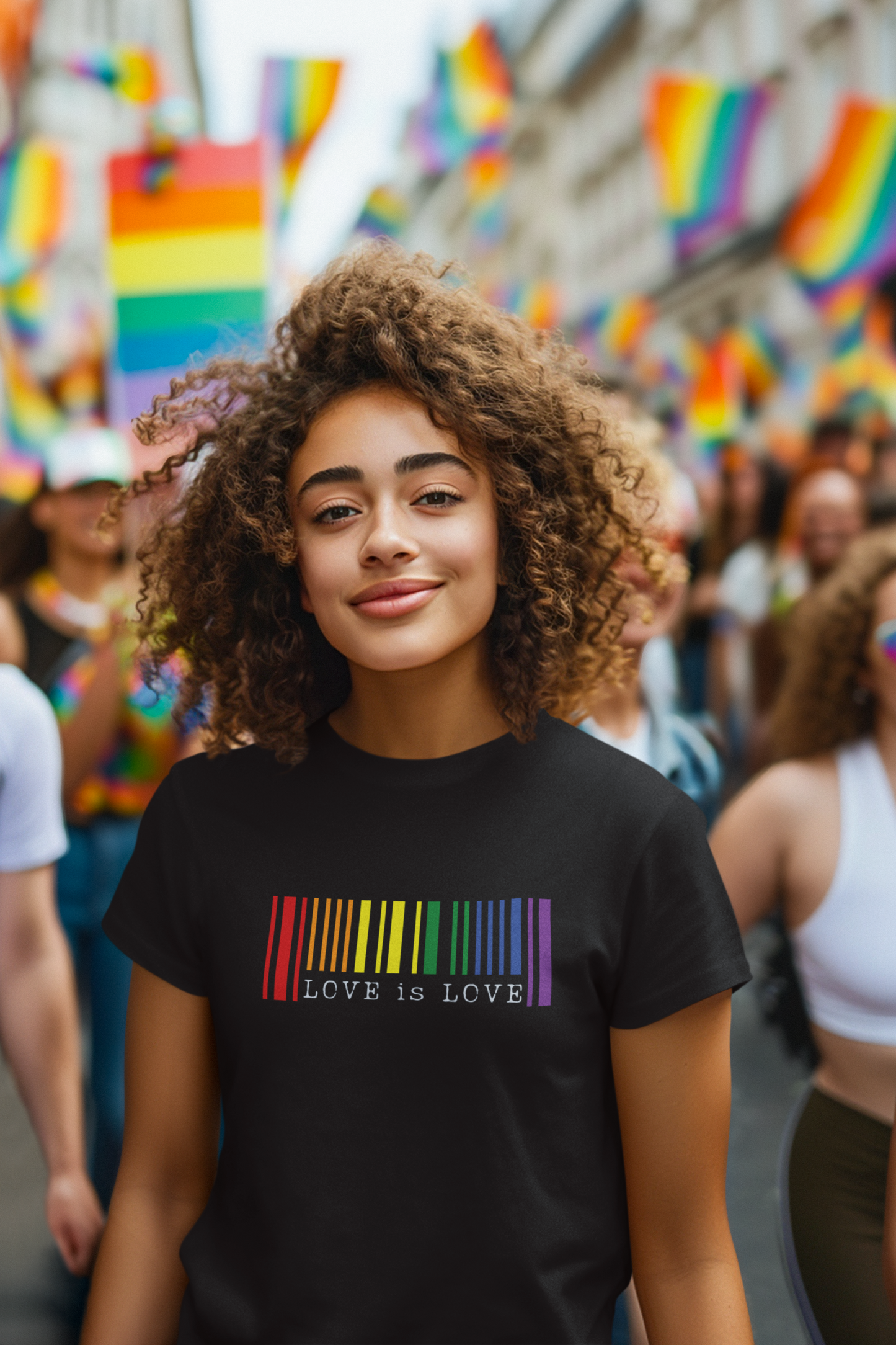 Love is Love Barcode LGBTQ+ T-Shirt - Unisex