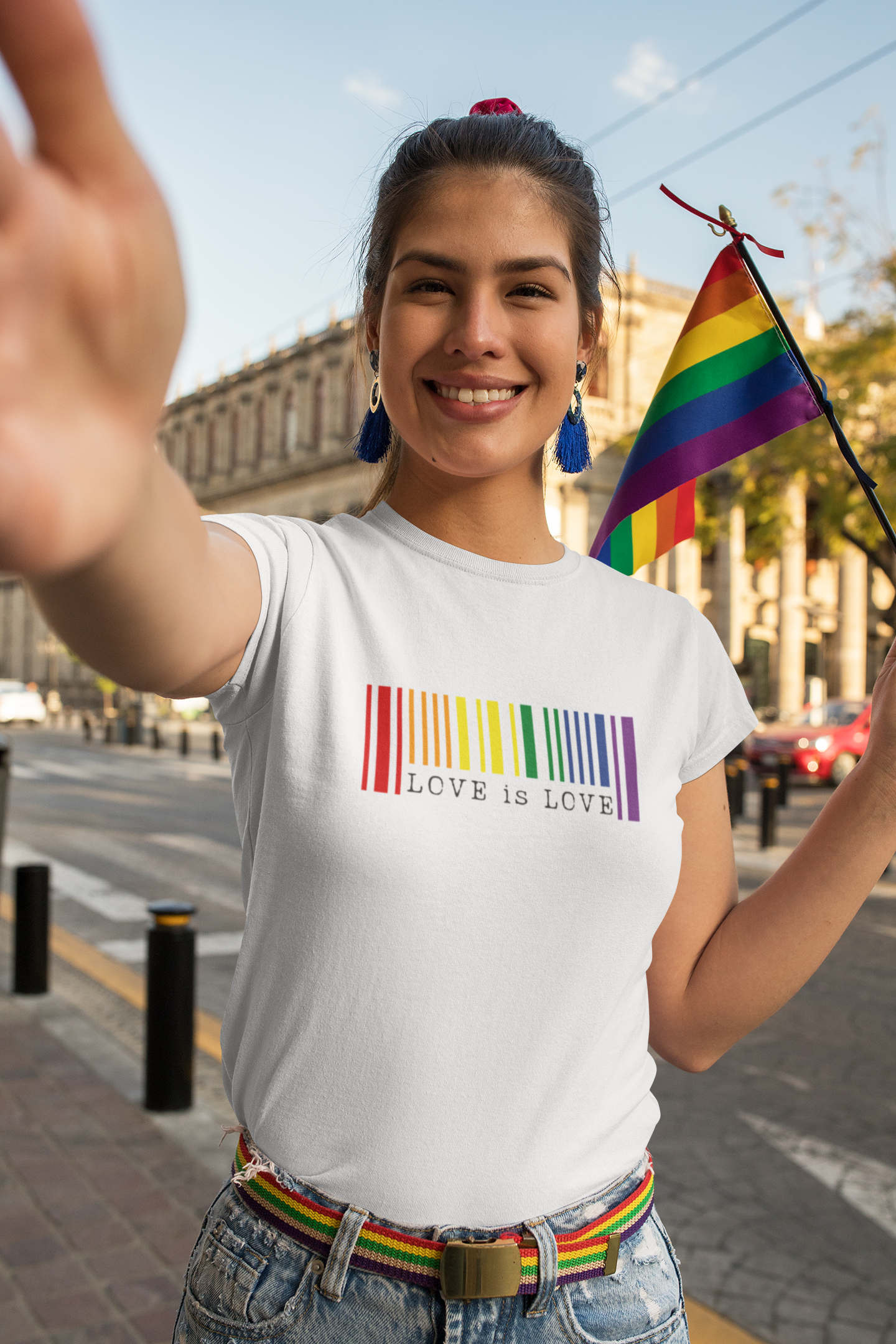 Love is Love Barcode LGBTQ+ T-Shirt - Unisex