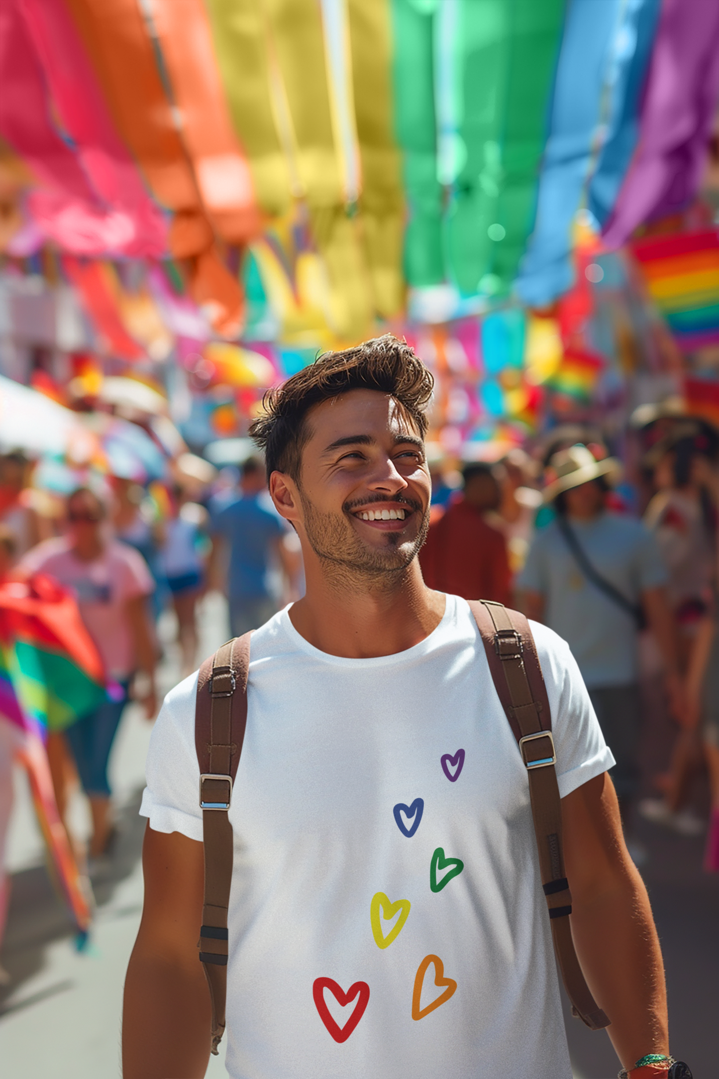 Rainbow Hearts LGBTQ+ T-Shirt - Unisex