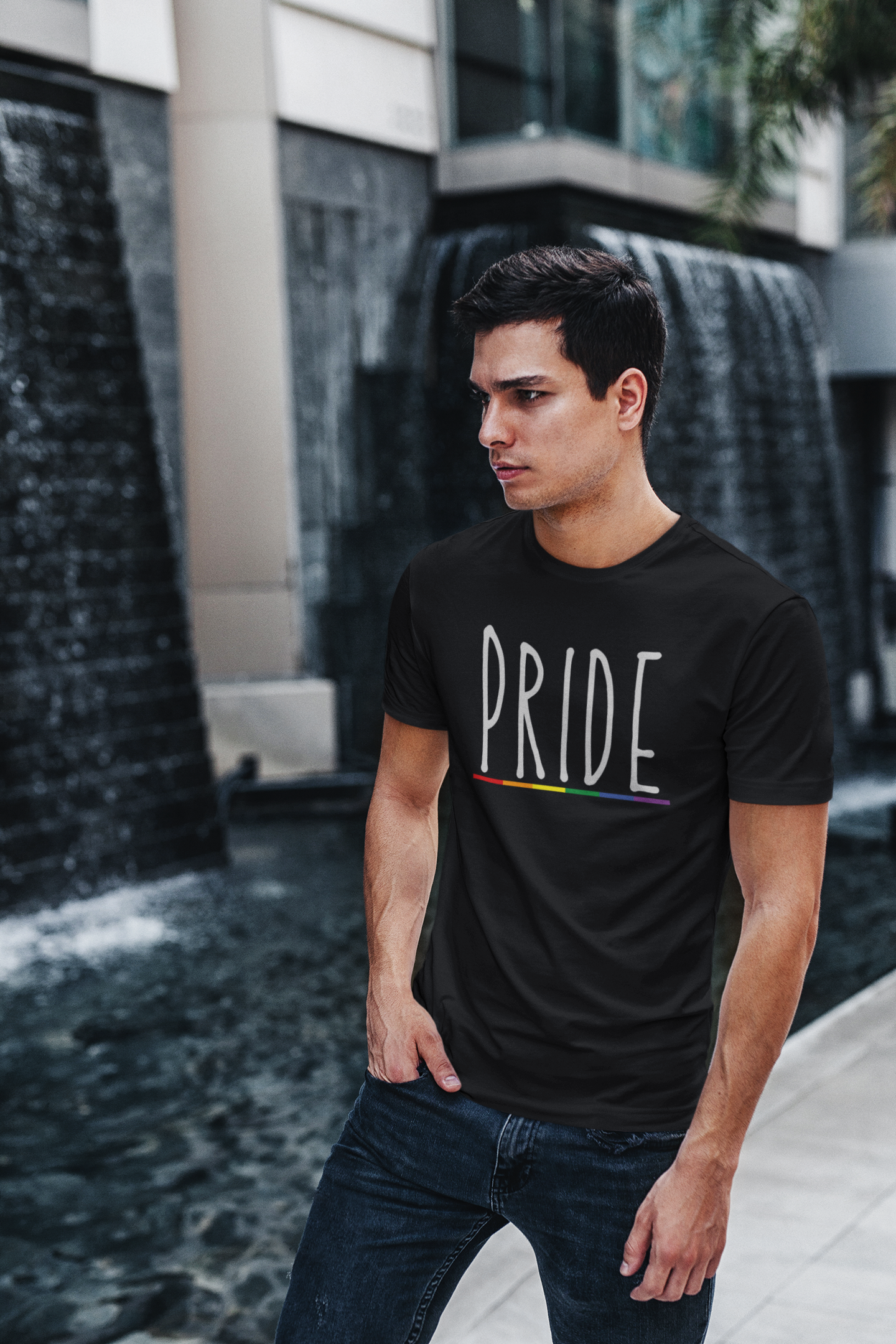 Pride (English) Text LGBTQ+ T-Shirt - Unisex