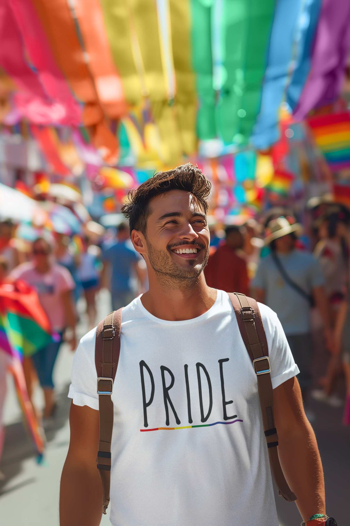 Pride (English) Text LGBTQ+ T-Shirt - Unisex
