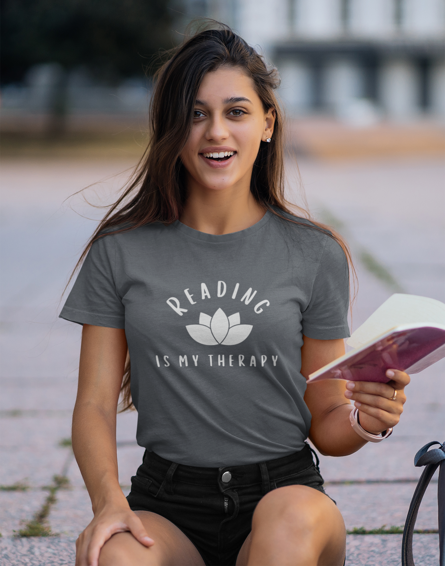 Reading Is My Therapy T-Shirt - Unisex