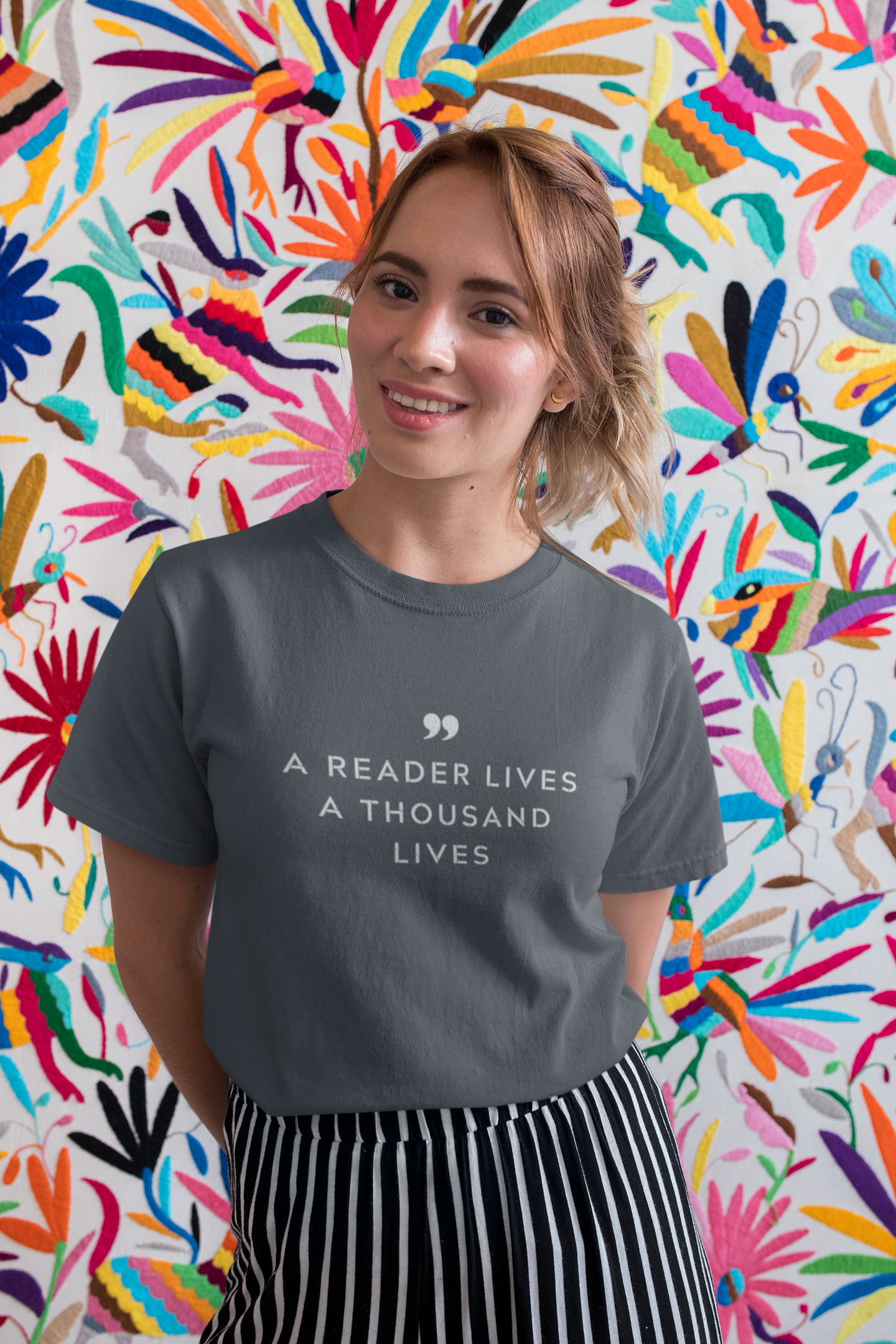 A Reader Lives A Thousand Lives T-Shirt - Unisex