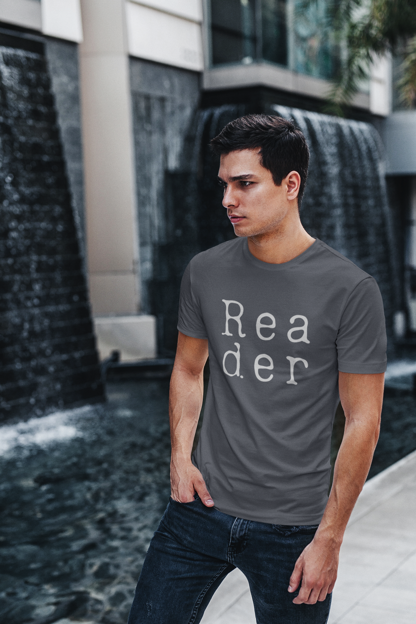 Reader Big (English) Text T-Shirt - Unisex
