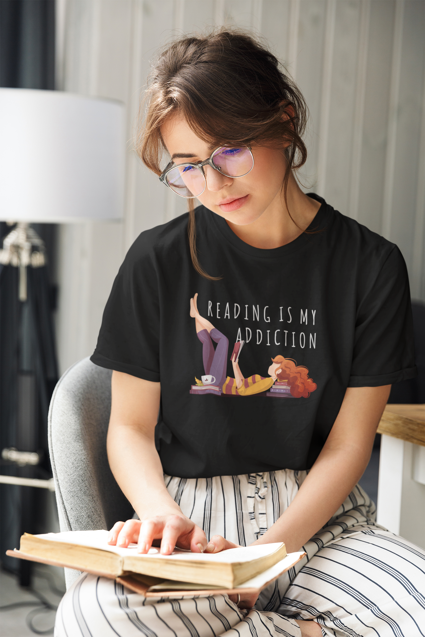 Reading Is My Addiction T-Shirt - Unisex