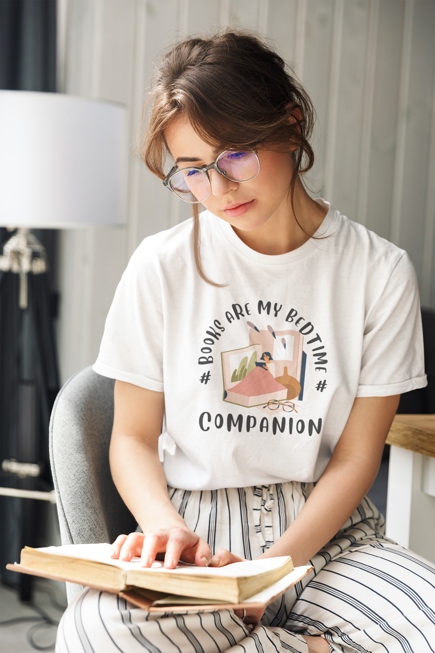 Books Are My Bedtime Companion T-Shirt - Unisex